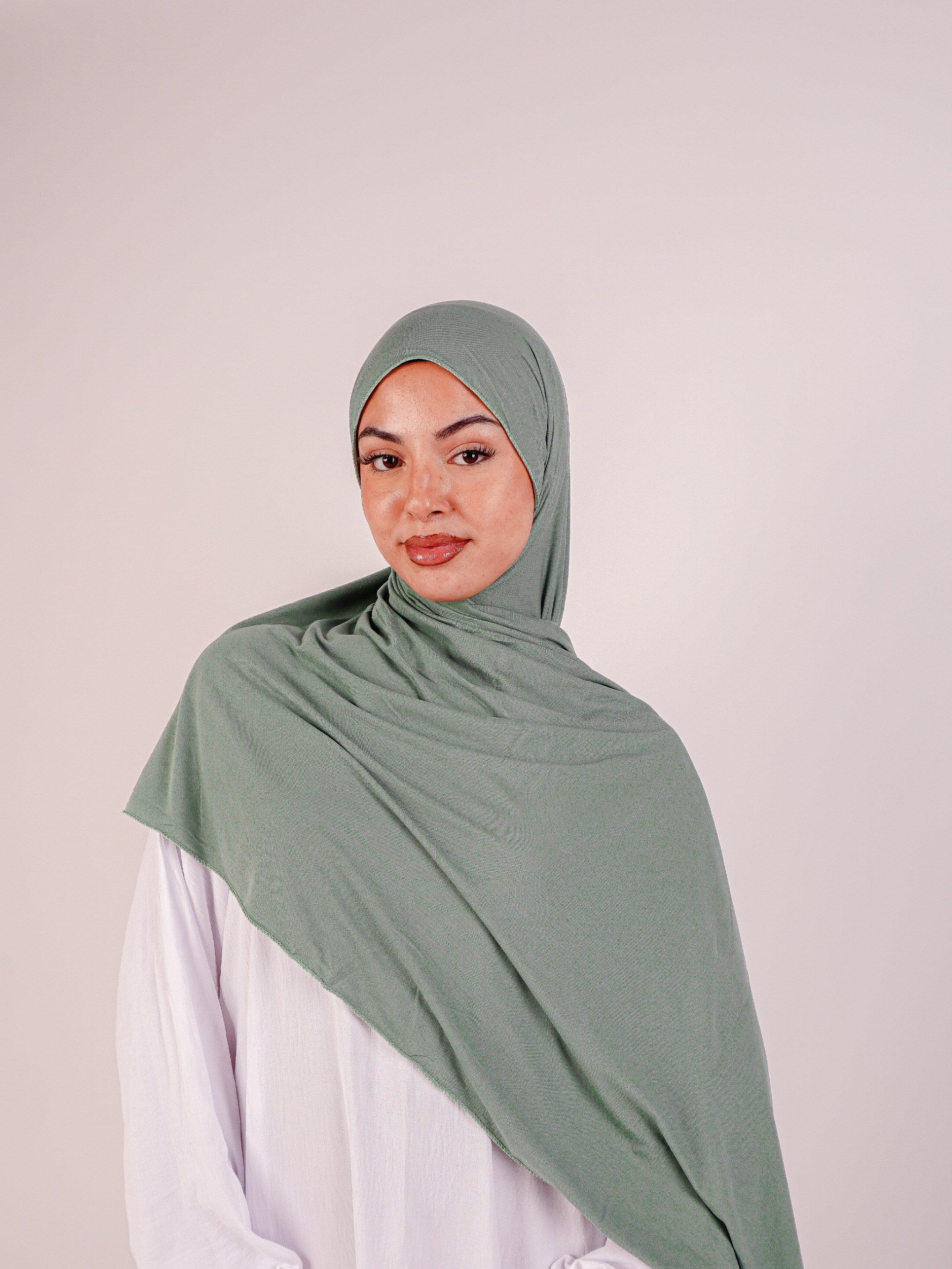 Sea Foam Jersey Hijab