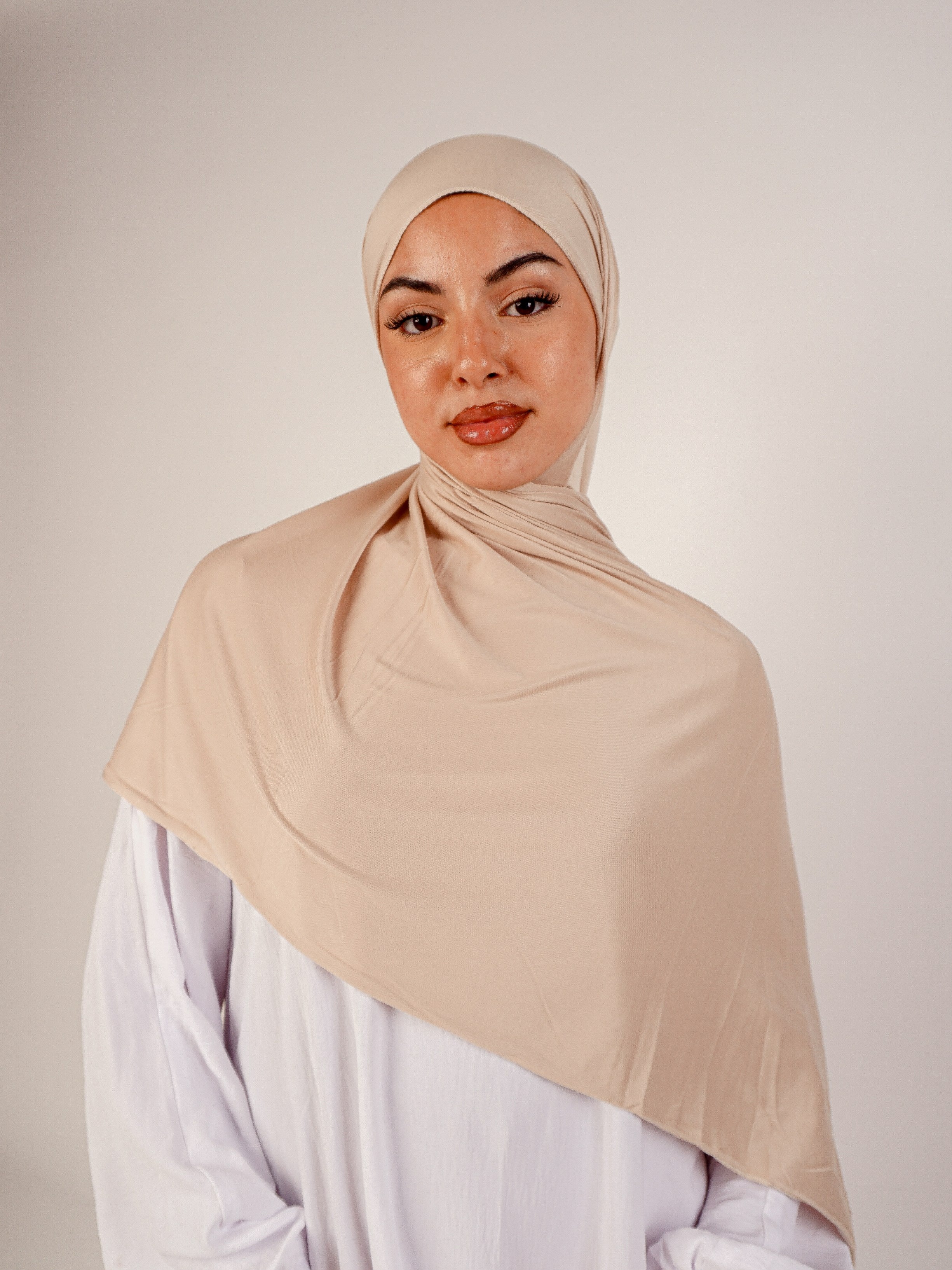 Flat Fit Cotton Jersey Hijab Soft & Stretchy