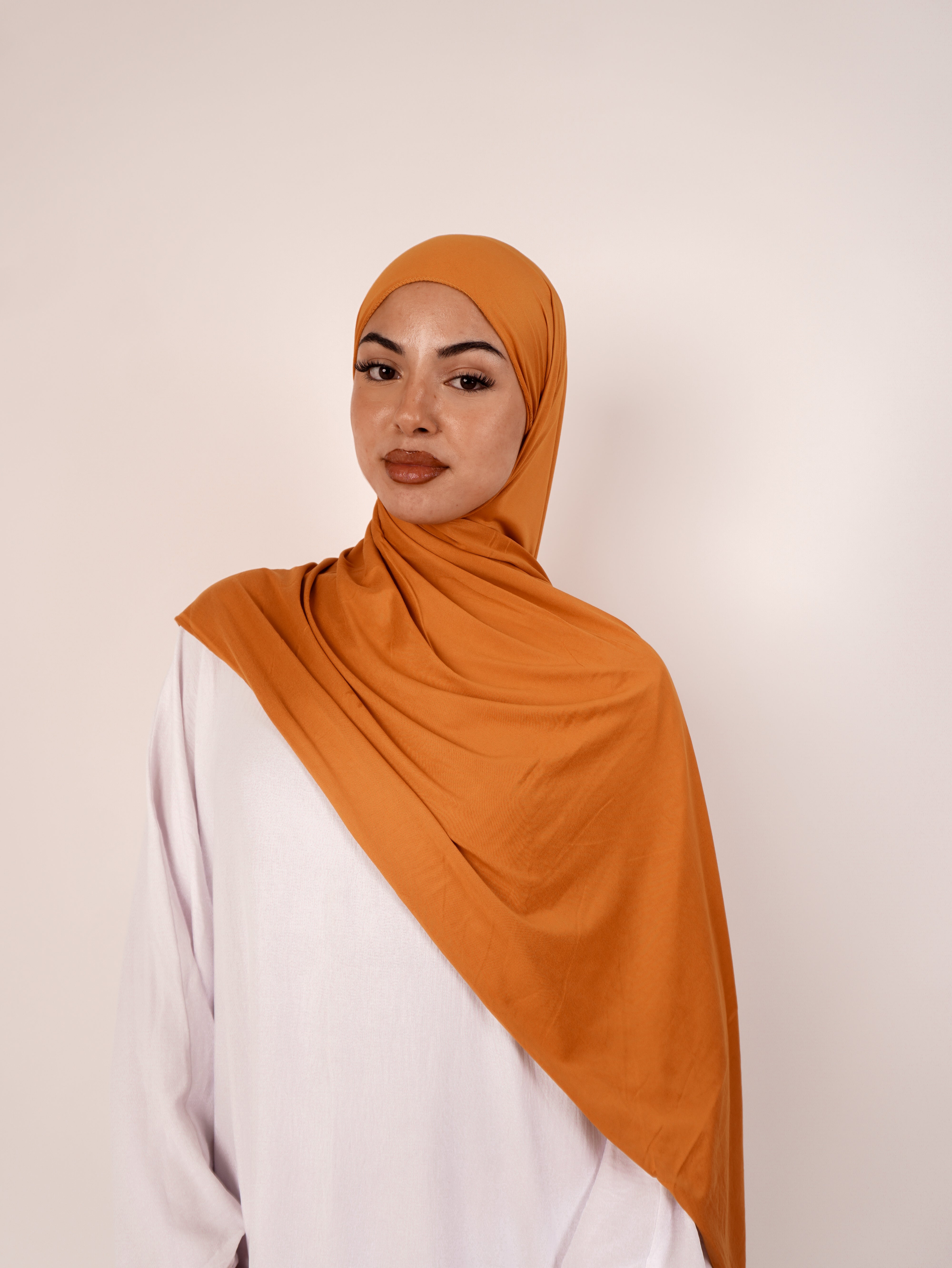 Flat Fit Cotton Jersey Hijab Soft & Stretchy