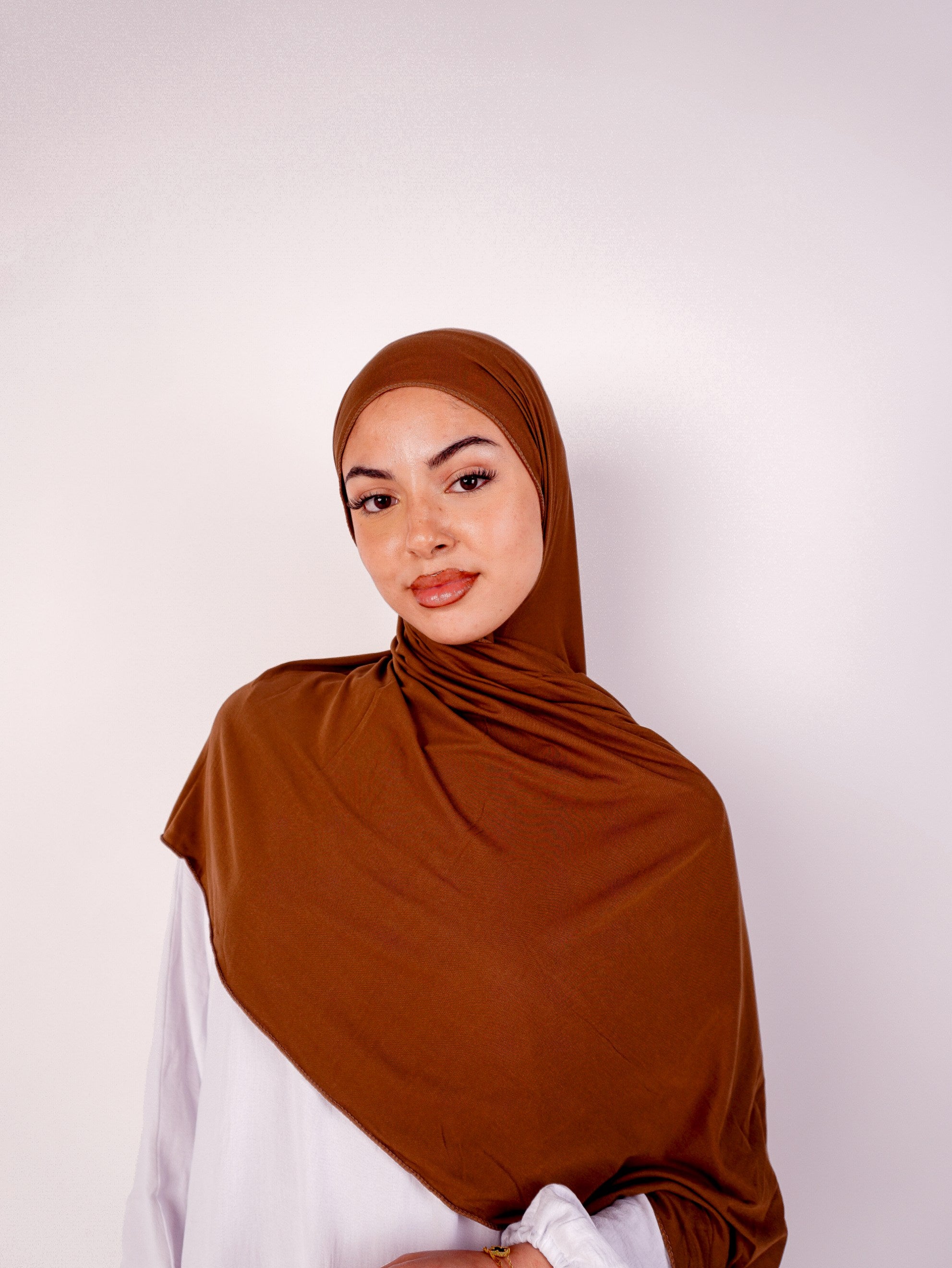 Brown Jersey Hijab1