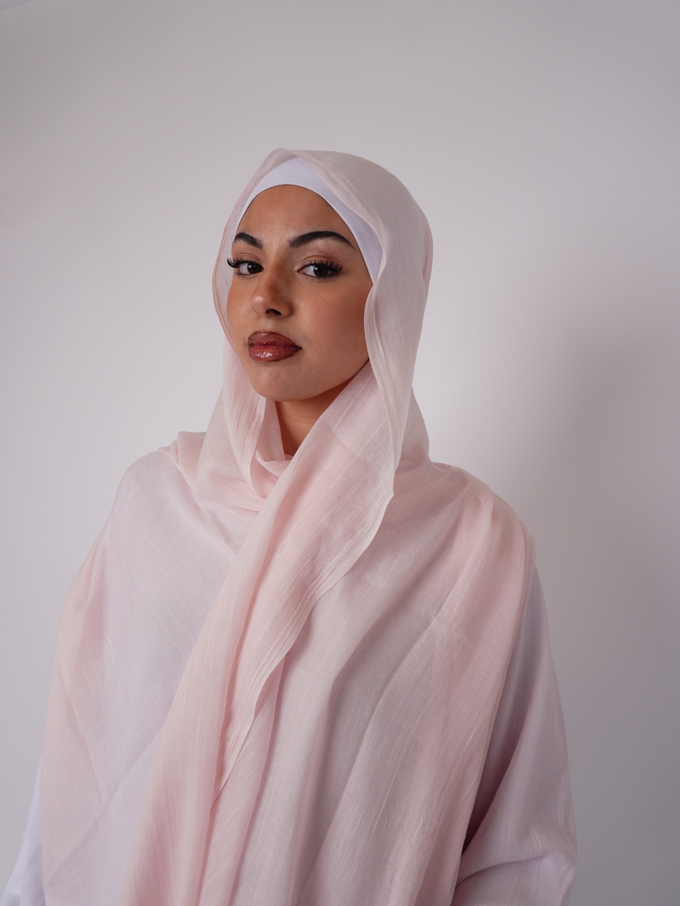 Peach Pink Premium Soft Modal Hijab
