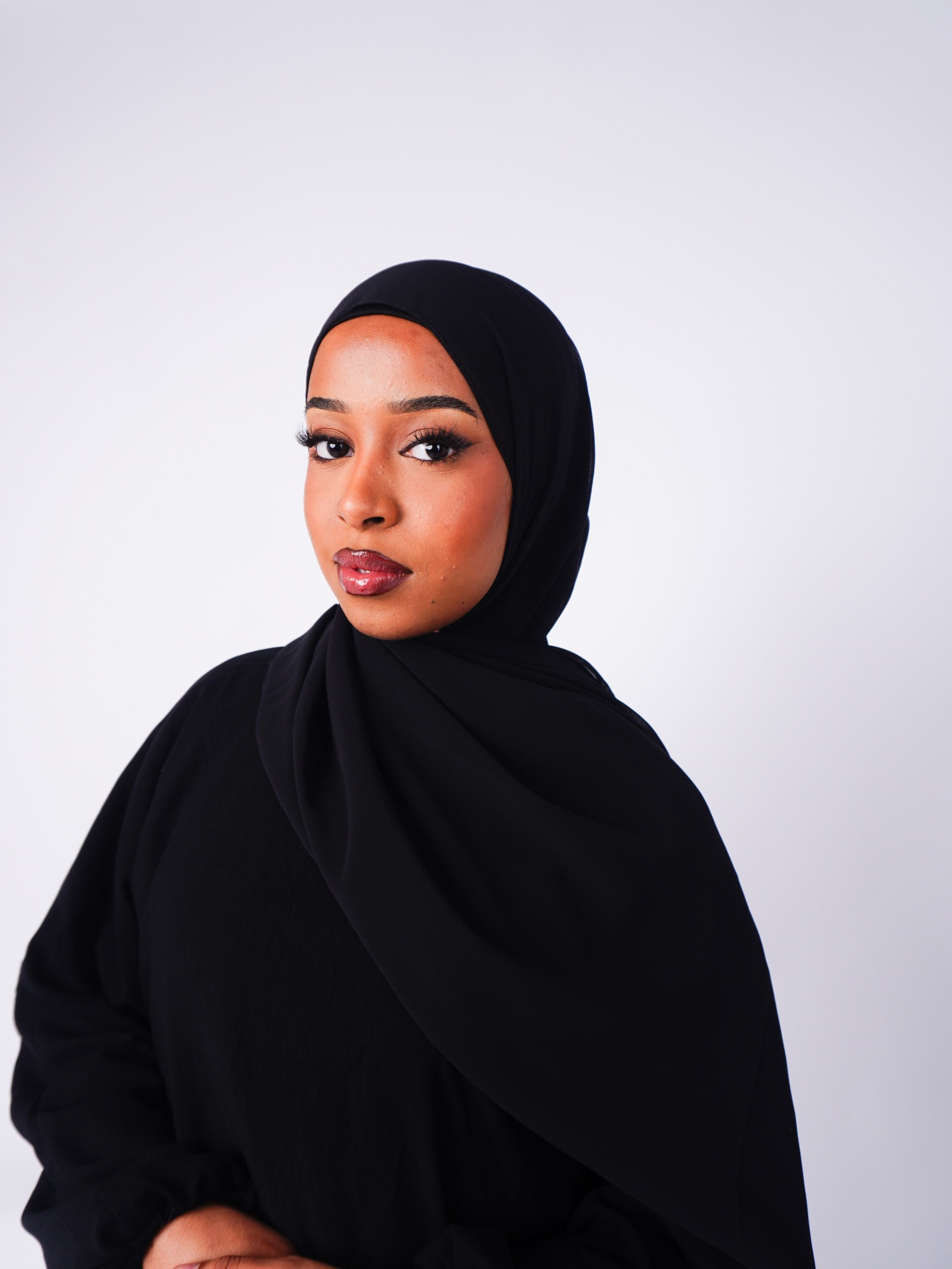 Chiffon Hijab - Black