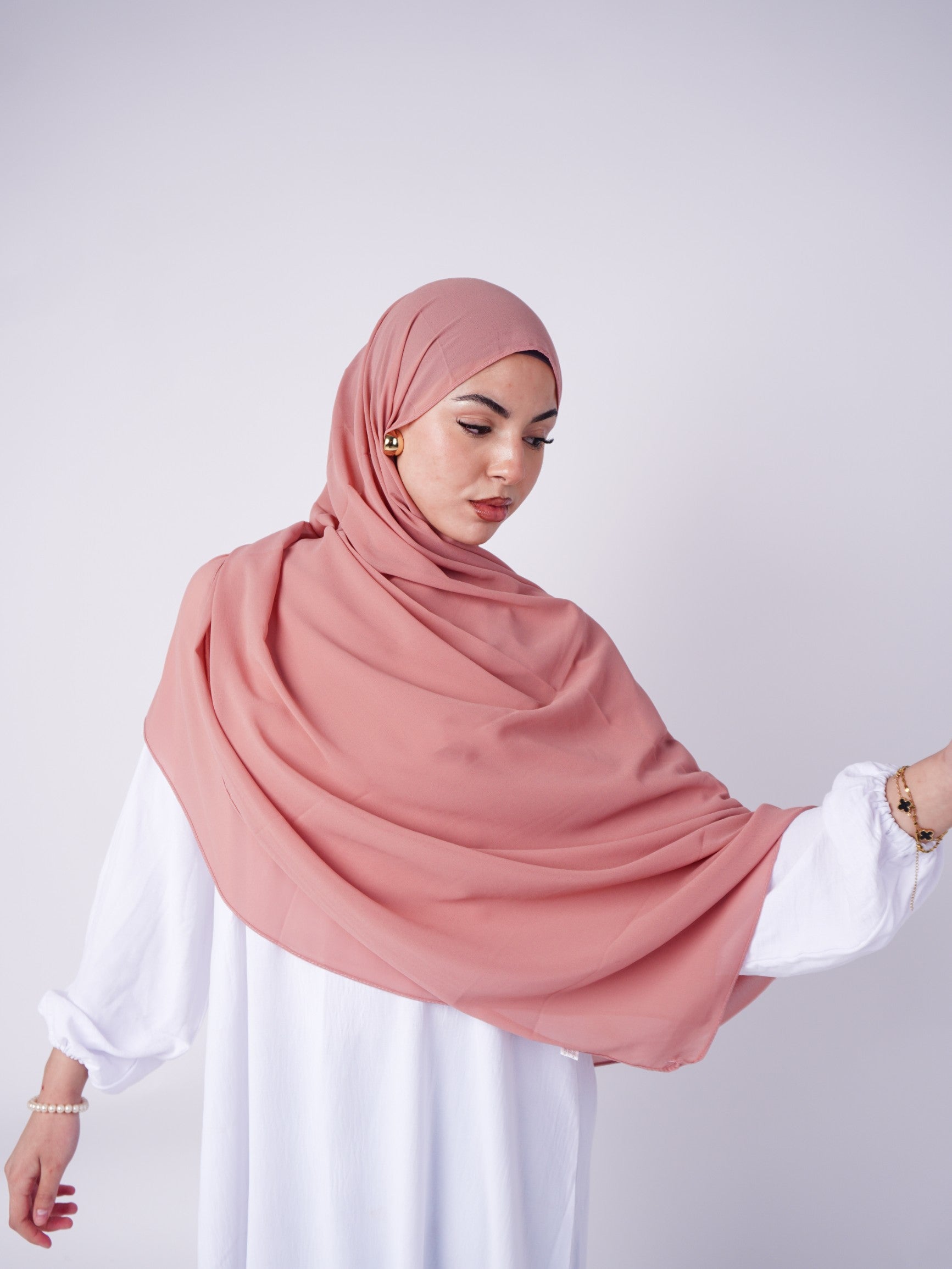 Chiffon Hijab - Salmon