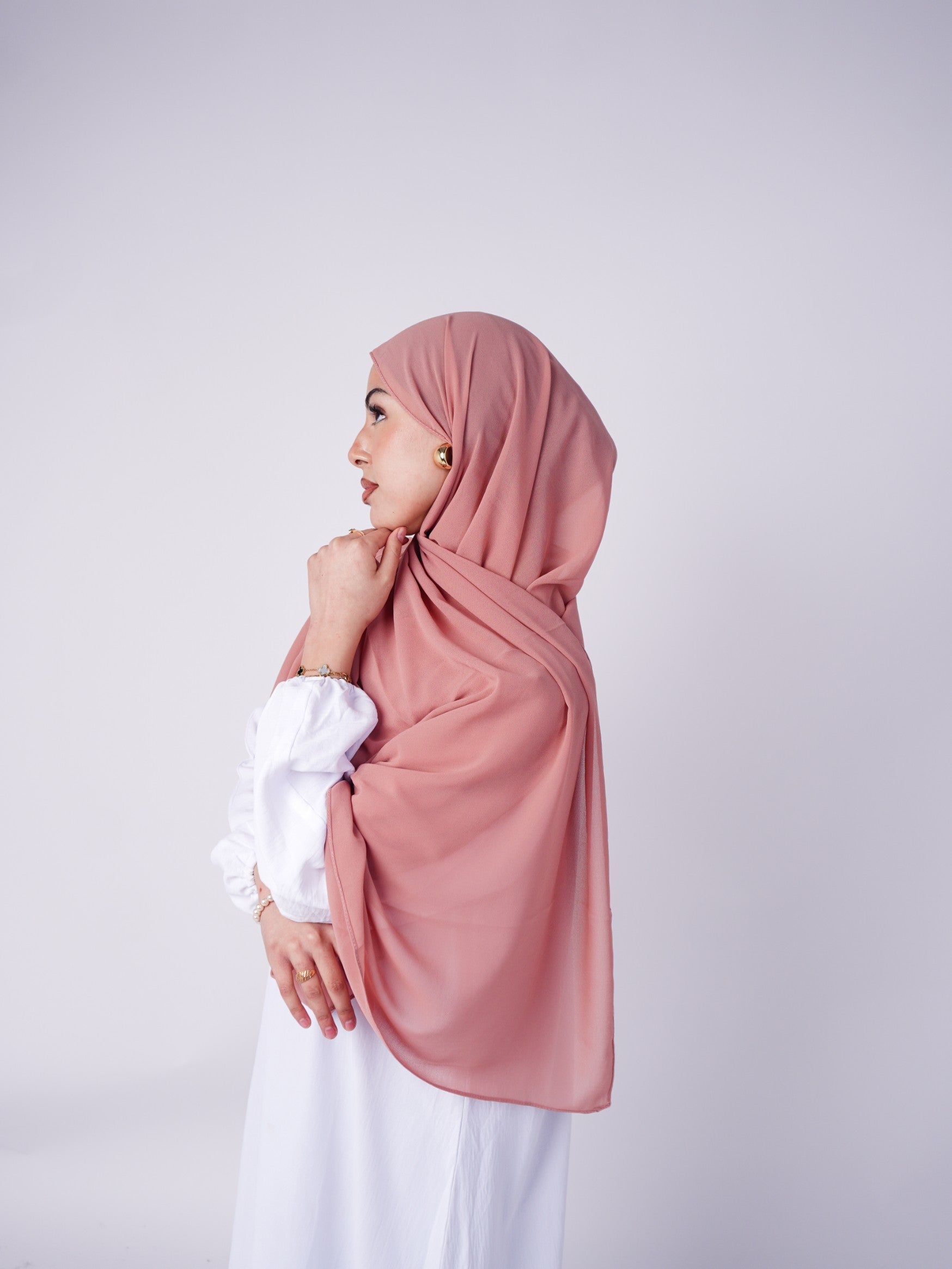 Chiffon Hijab - Salmon
