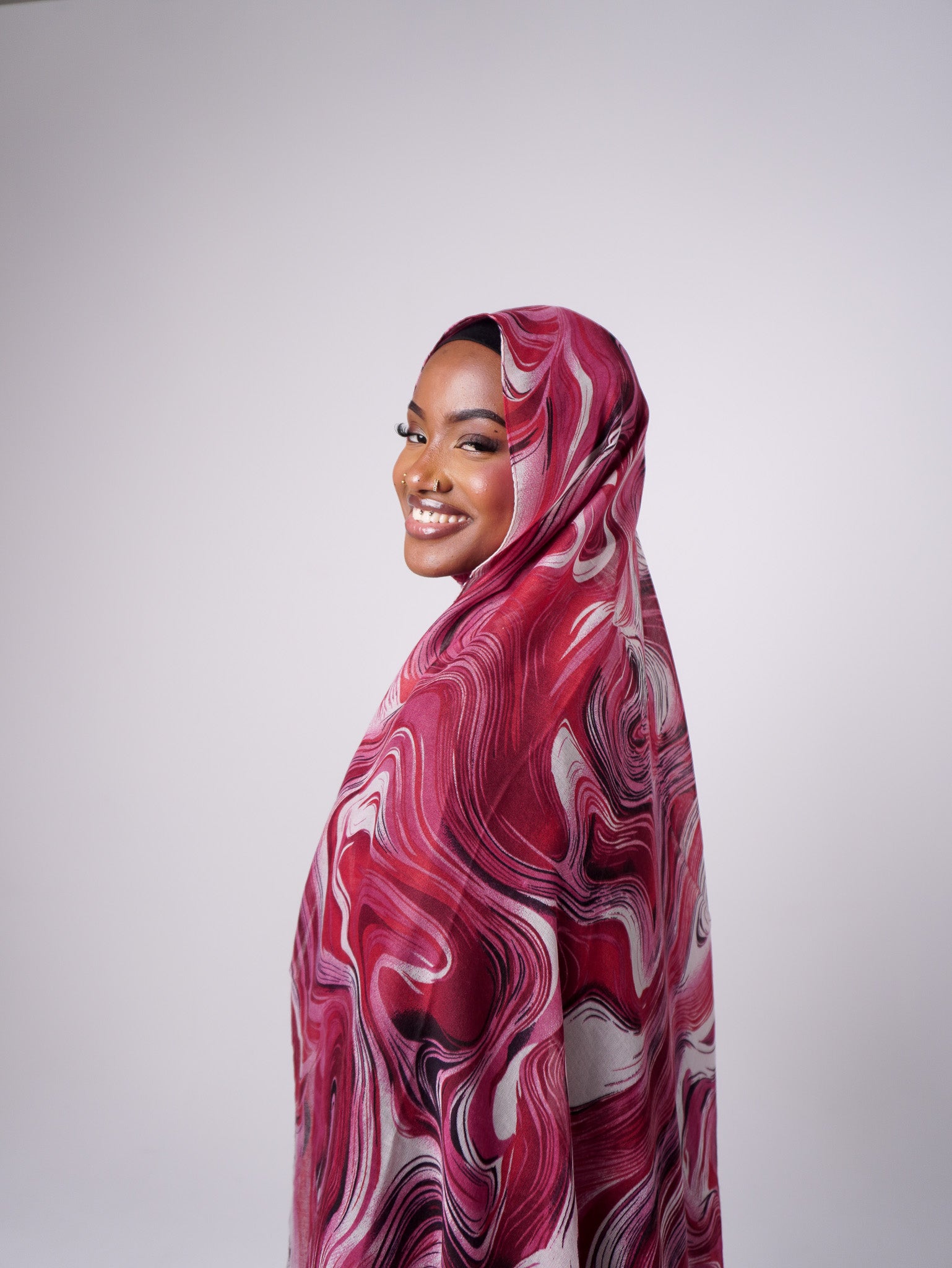 Astra Printed Planet Modal Hijab
