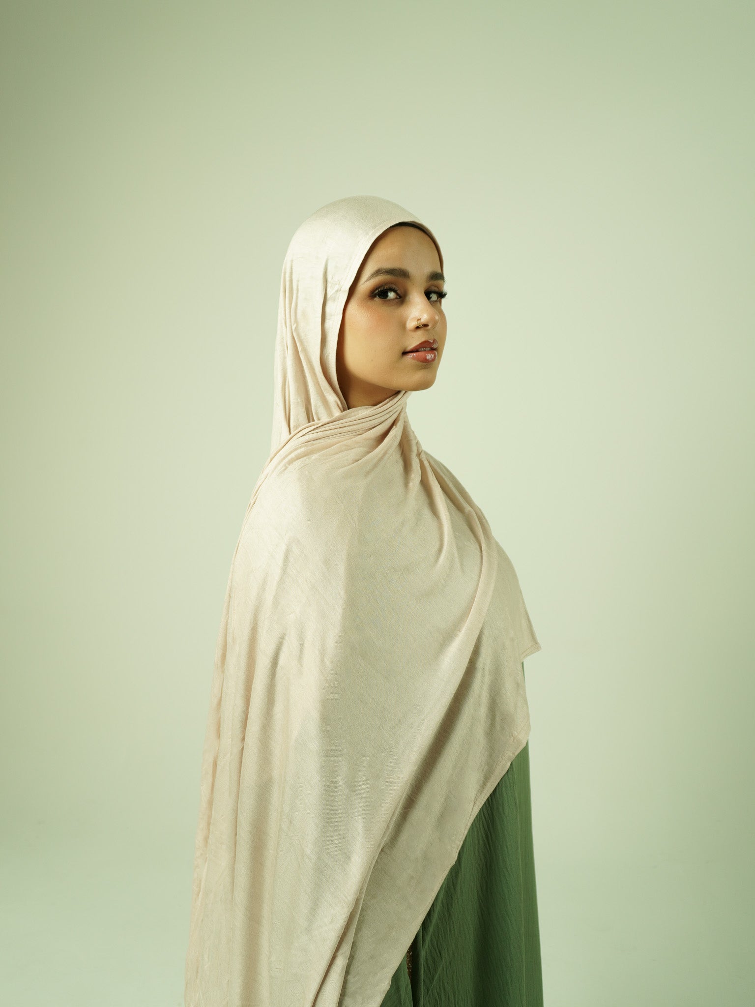 Emirati Premium Jersey Hijab Oat