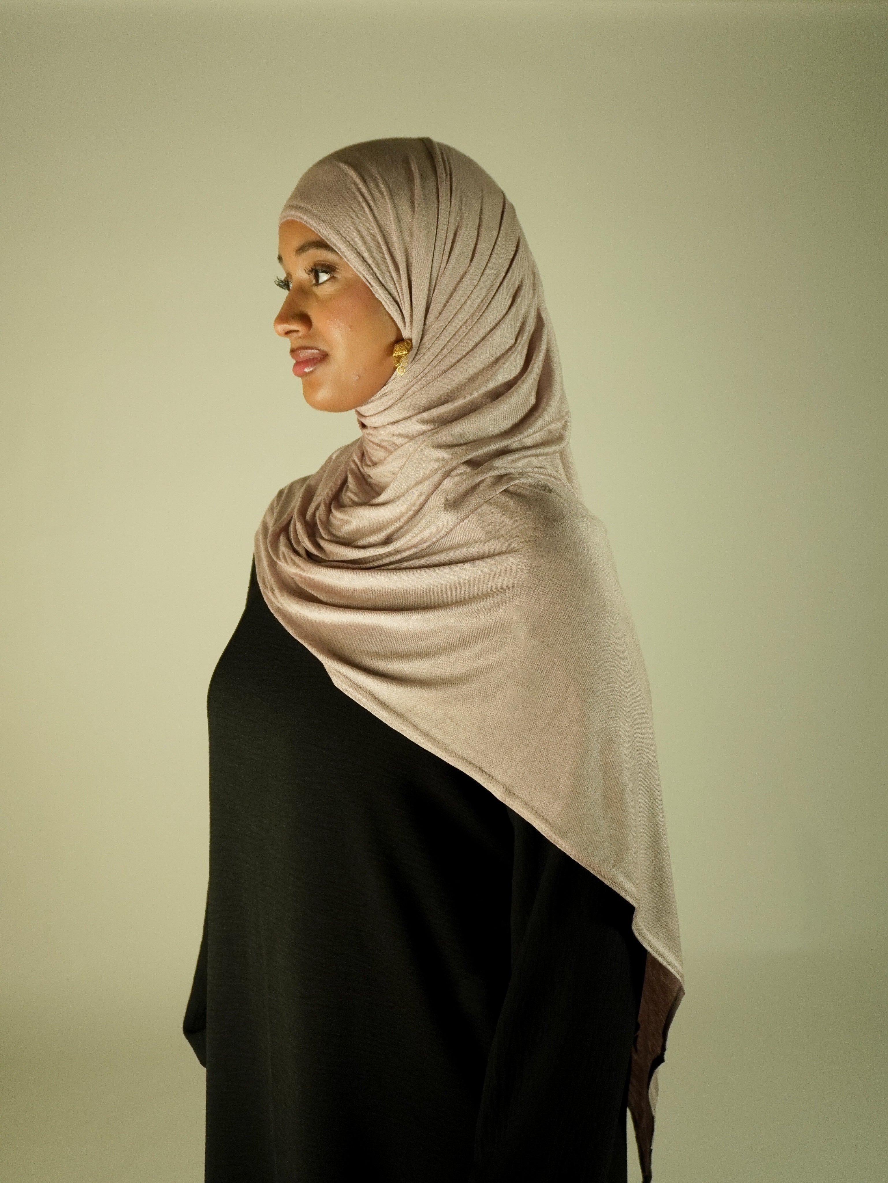 Emirati Premium Jersey Hijab Mink