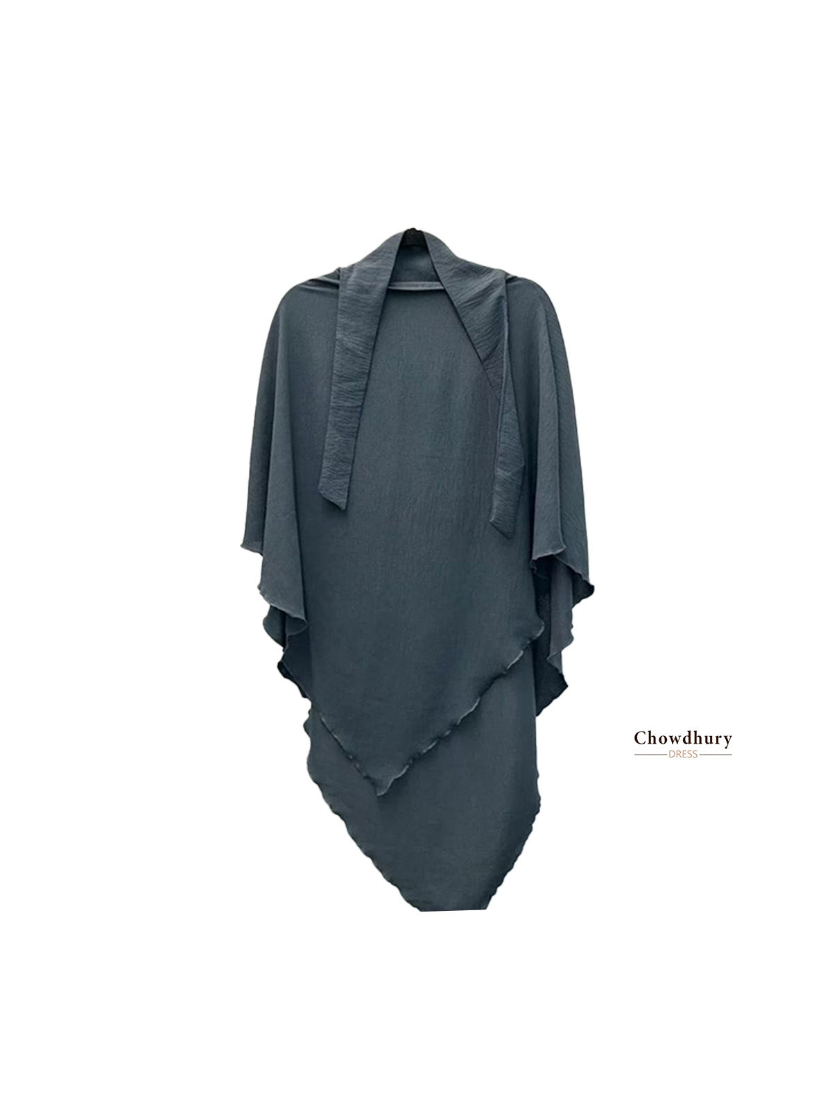 Khimar Top Only Soft Crush Fabric with Niqab Feature