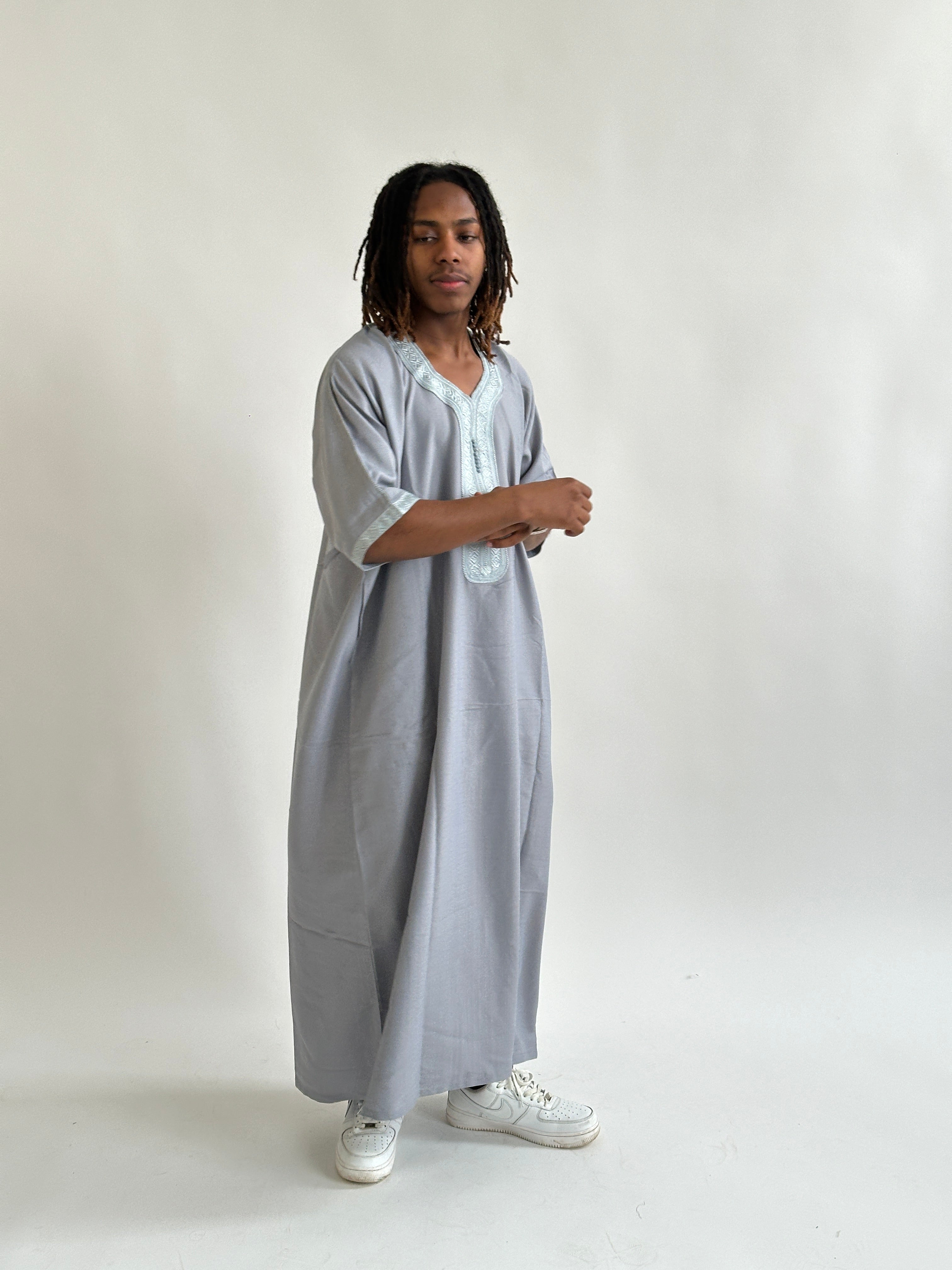 Moroccan Thobe Grey