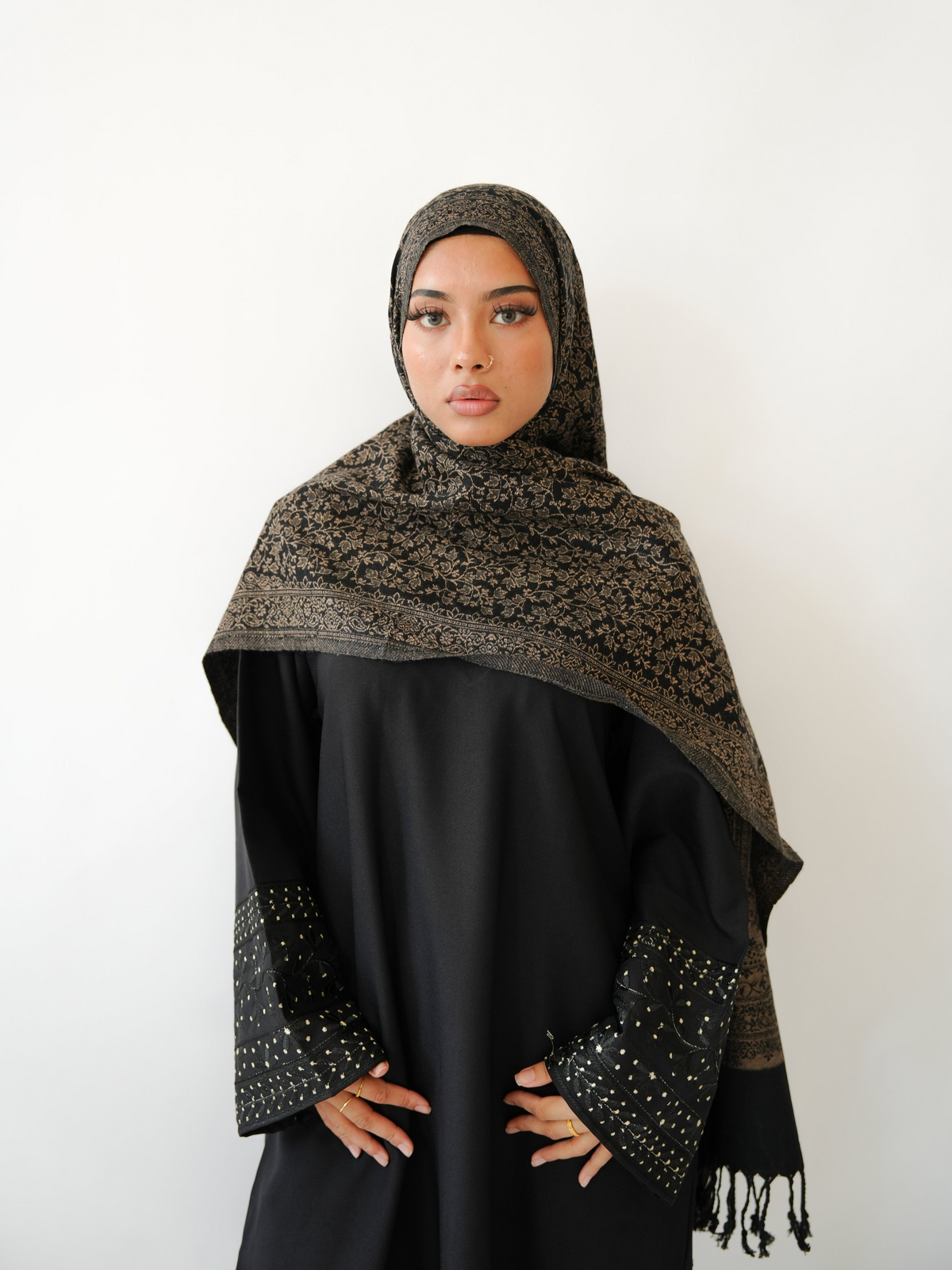 Midnight Mosaic Pashmina