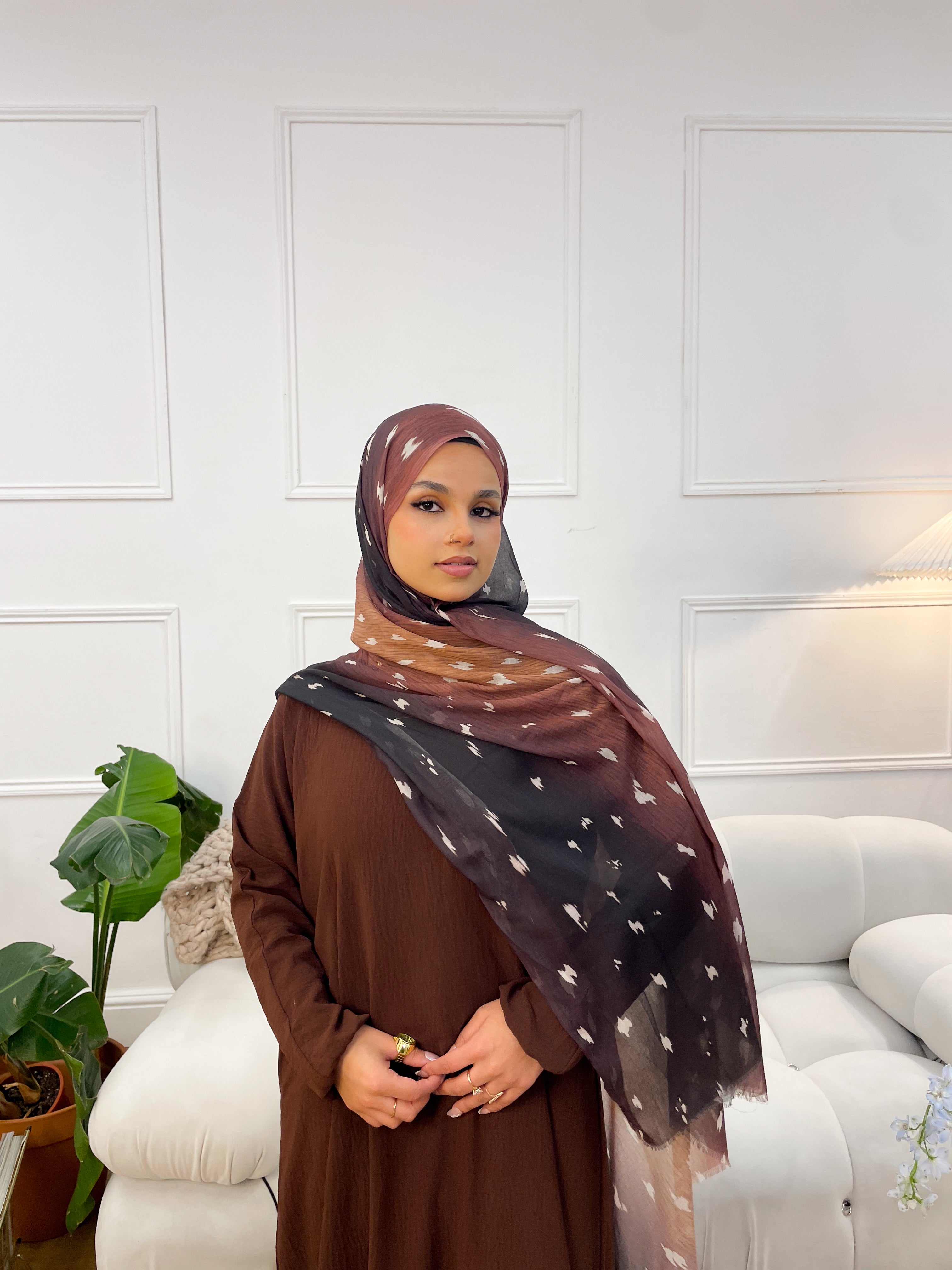 Fawn Deer prints Premium Modal Hijab