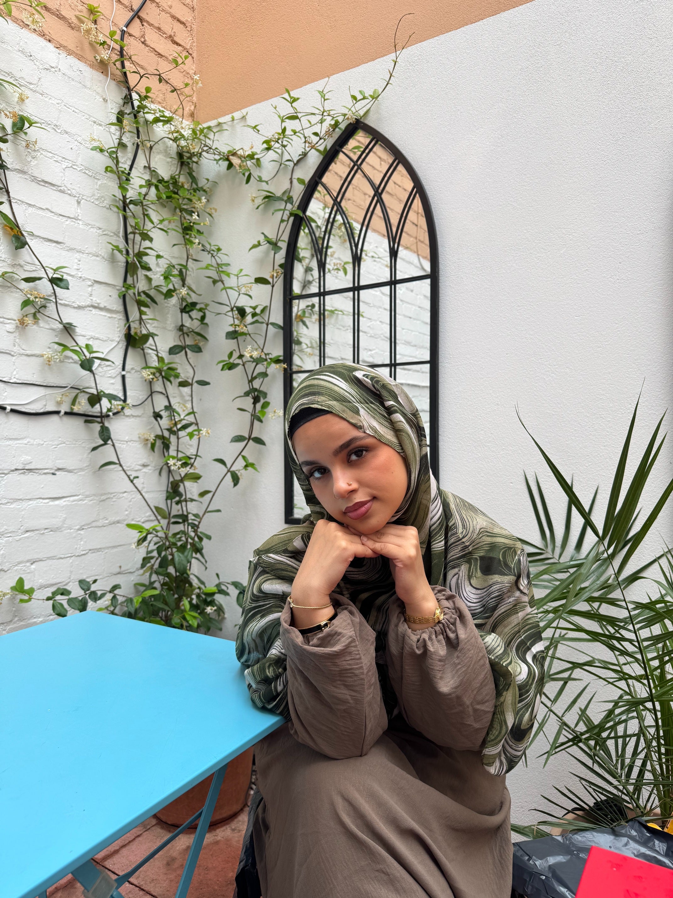Terra Printed Planet Modal Hijab