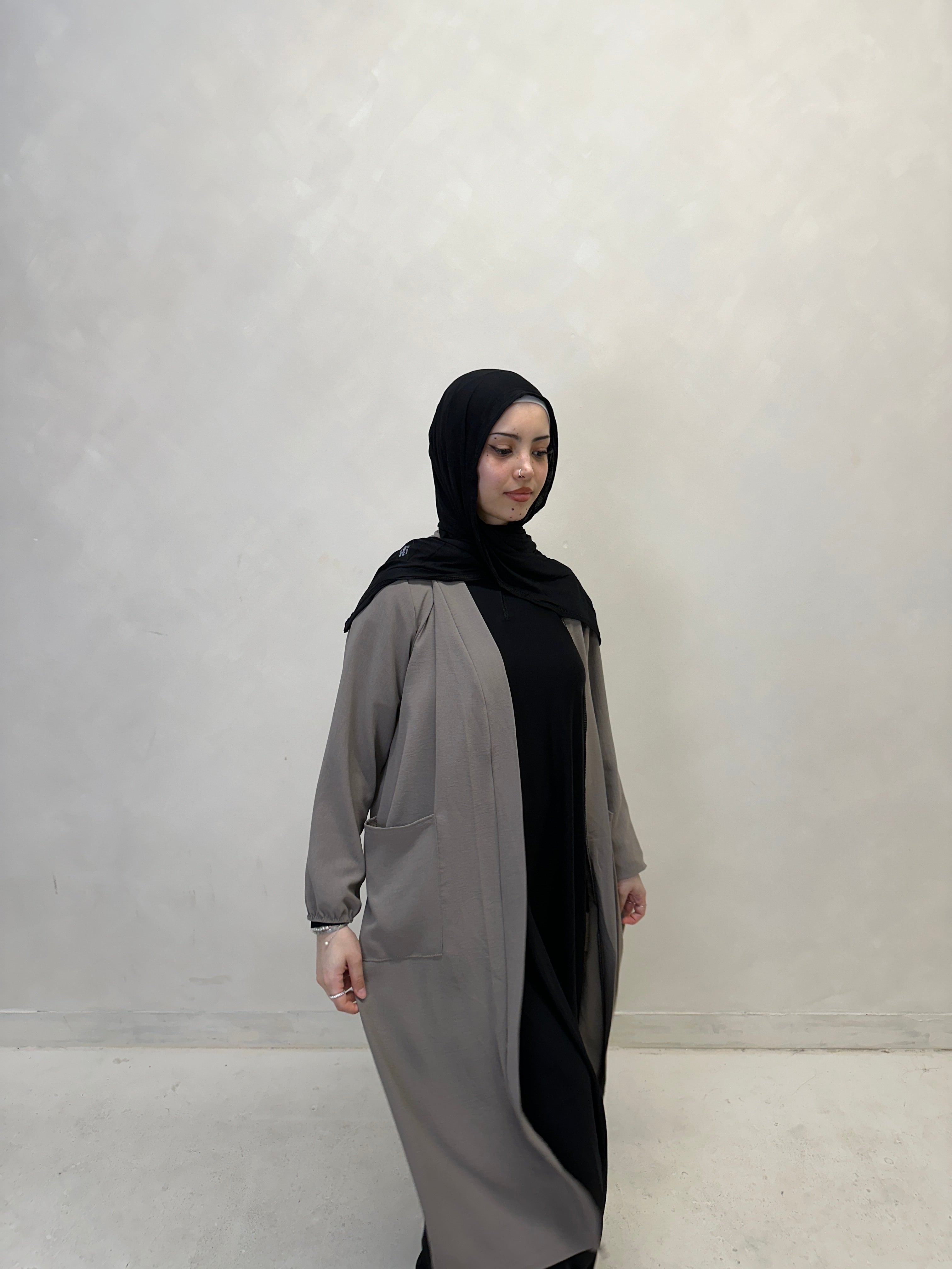 Open Cardigan Mocha