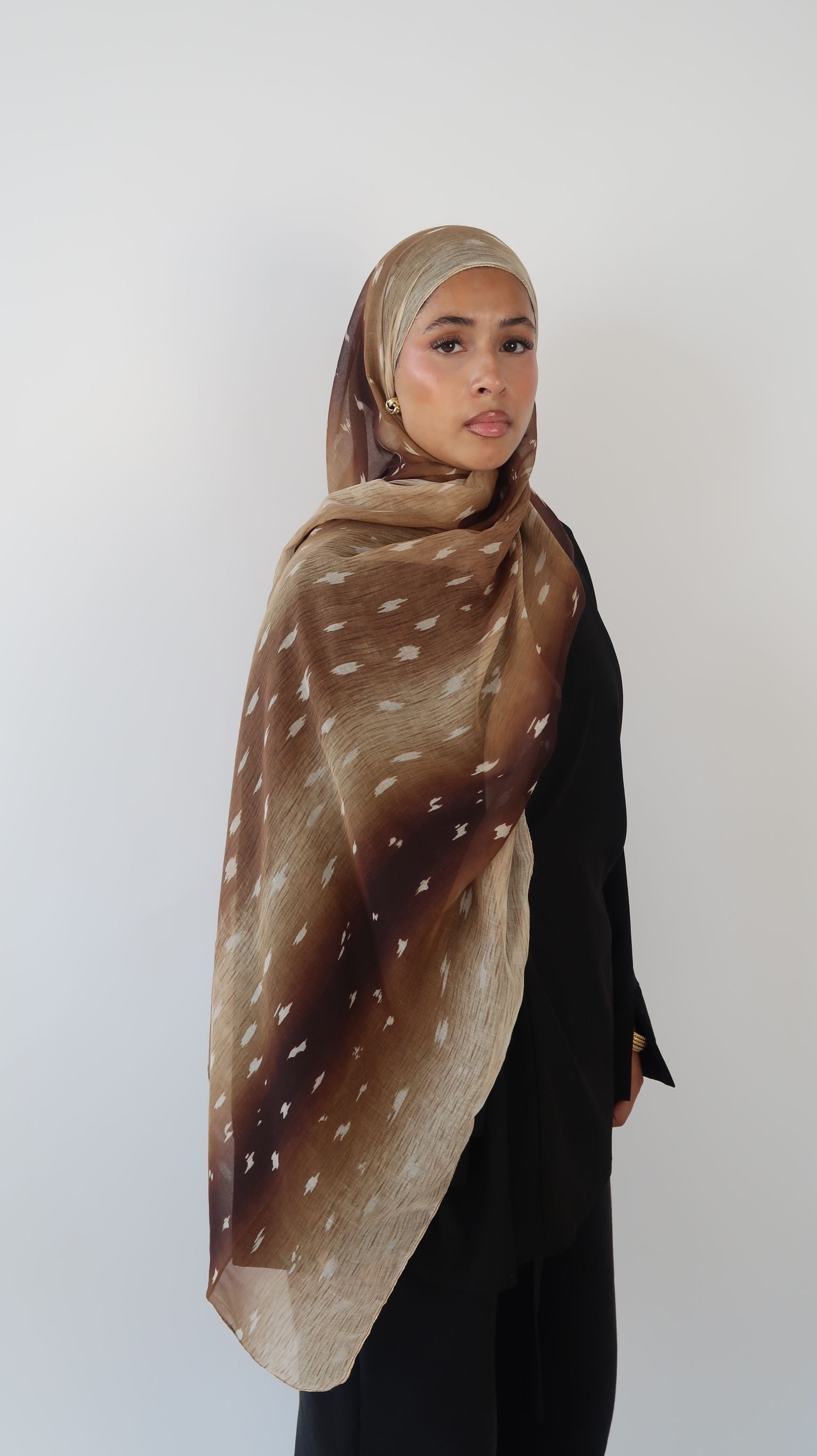 Fawn Deer prints Premium Modal Hijab