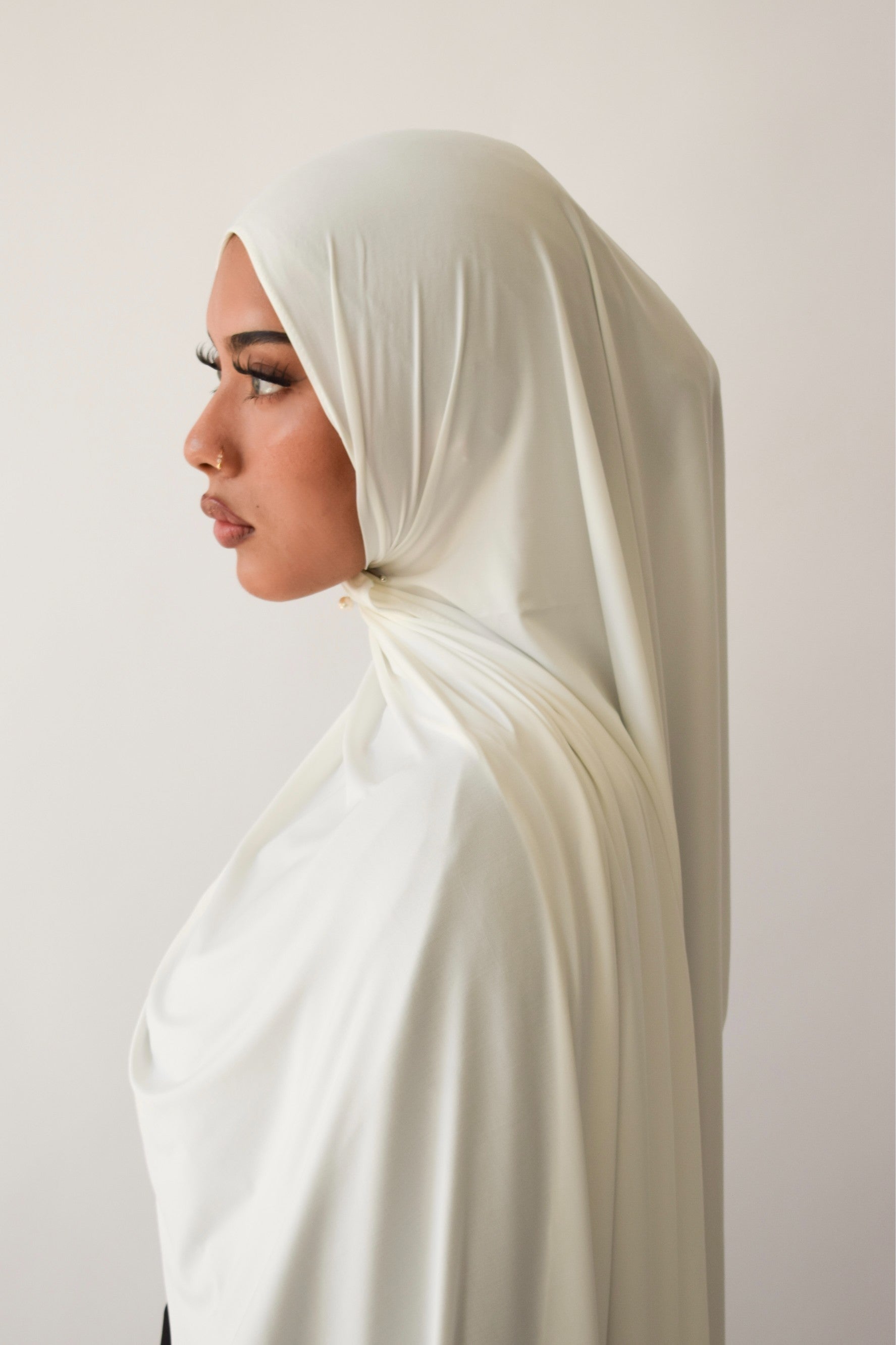 Milk soft liquid jersey hijab