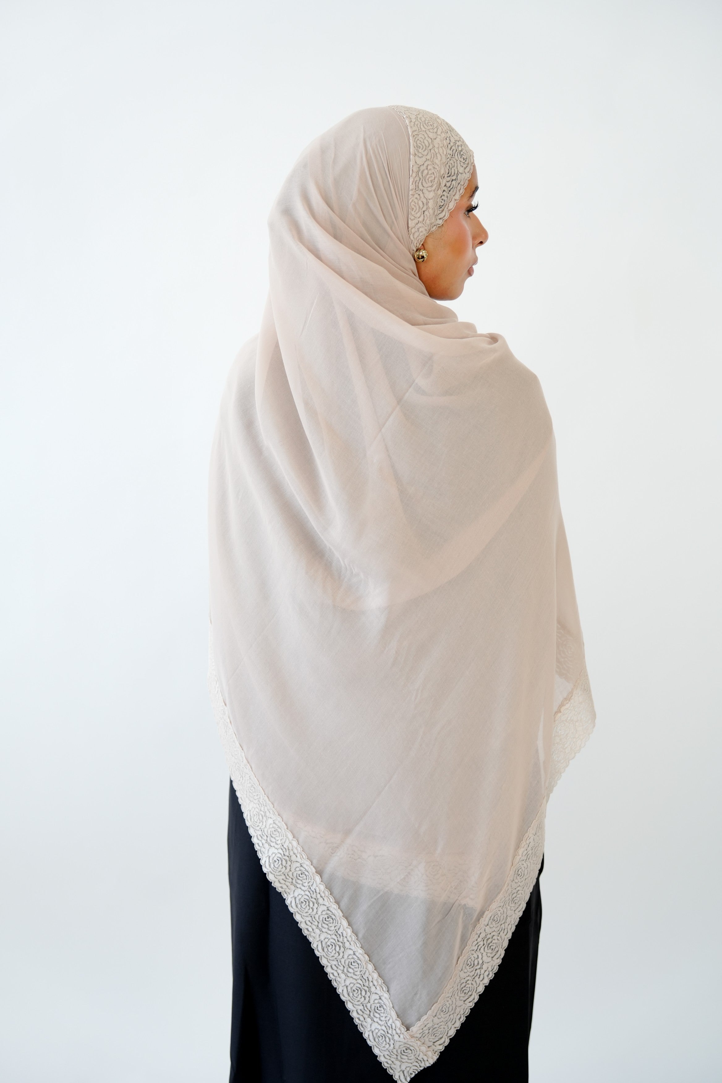 Latte Lace Modal Hijab