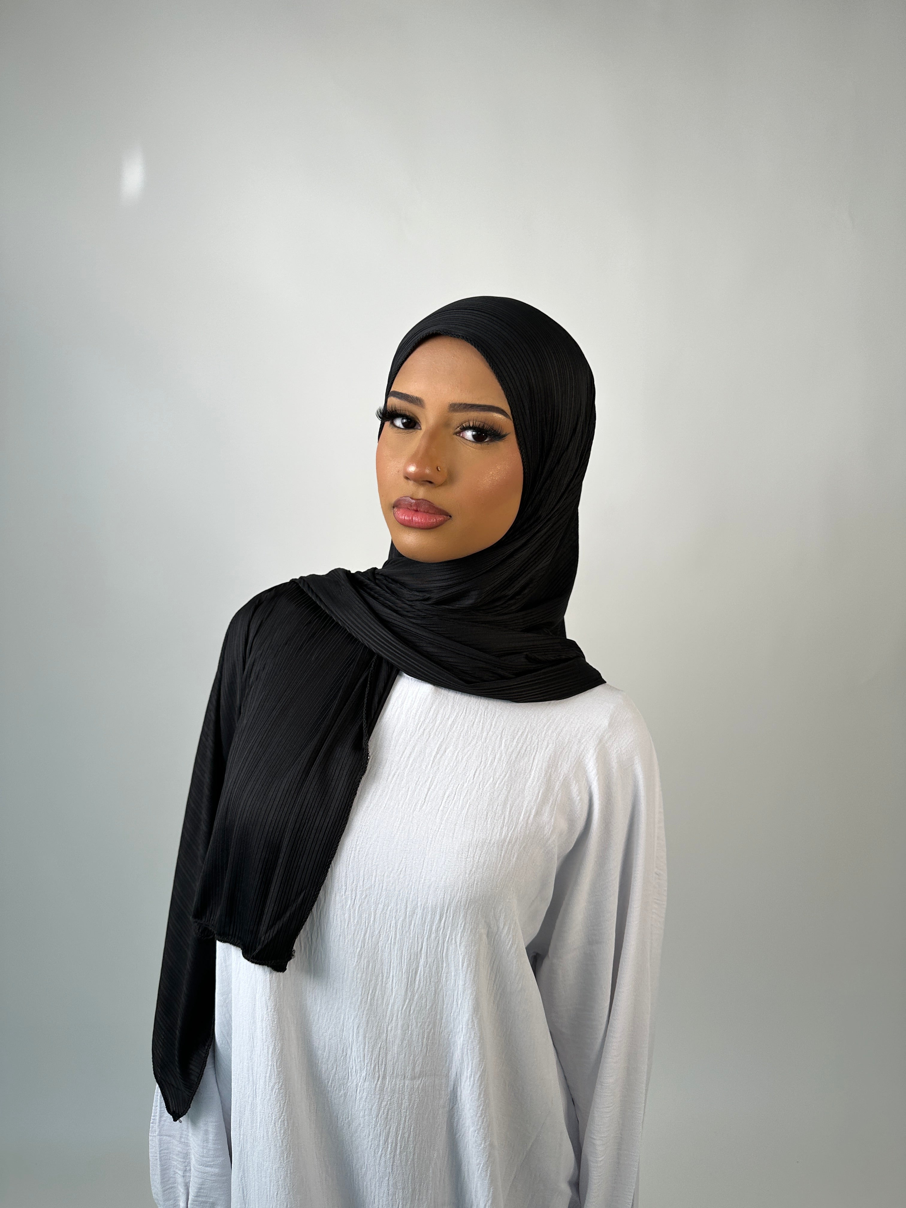 Ribbed Textured Jersey Hijab