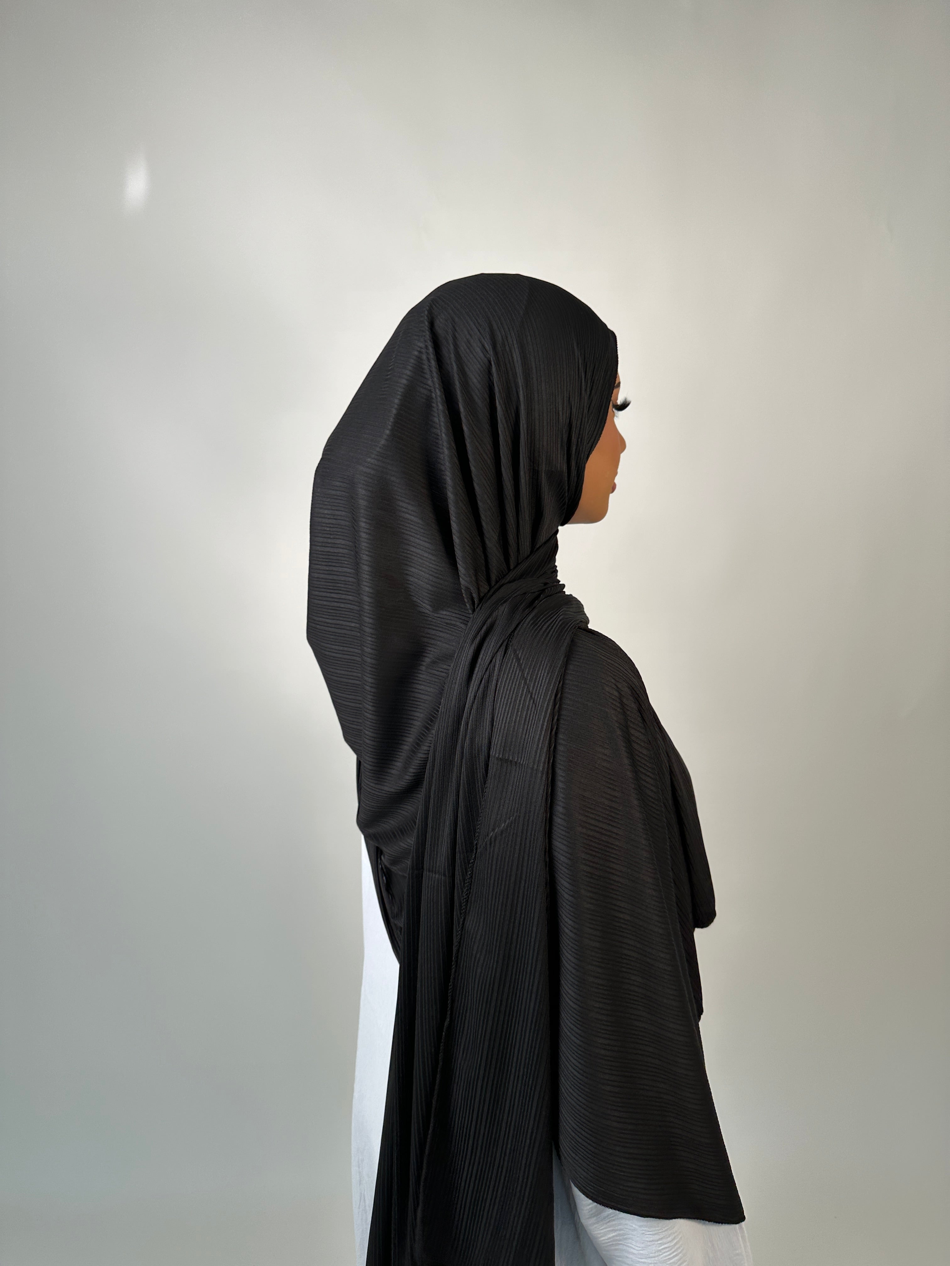 Ribbed Textured Jersey Hijab