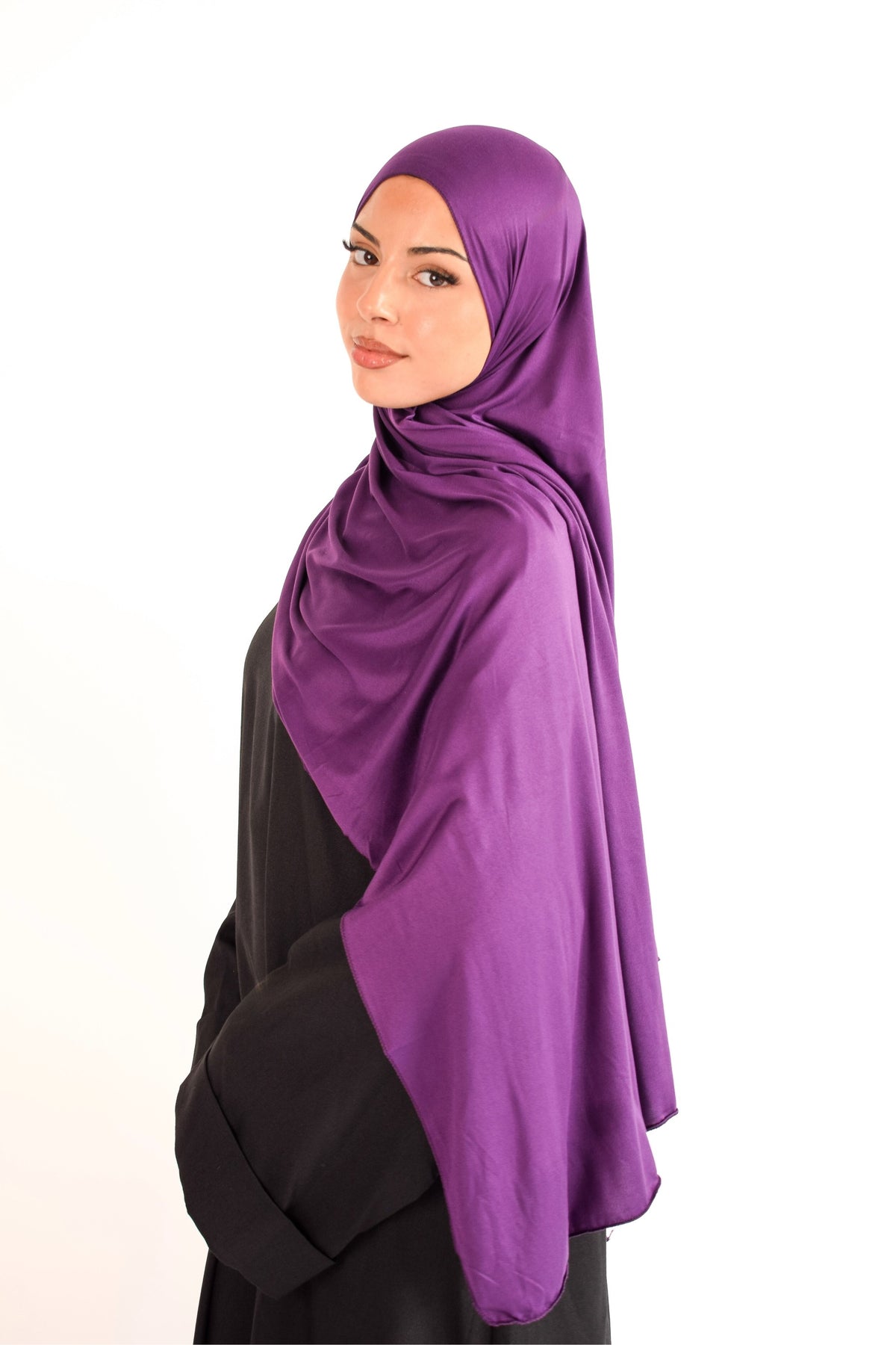 Flat Fit Cotton Jersey Hijab Soft & Stretchy