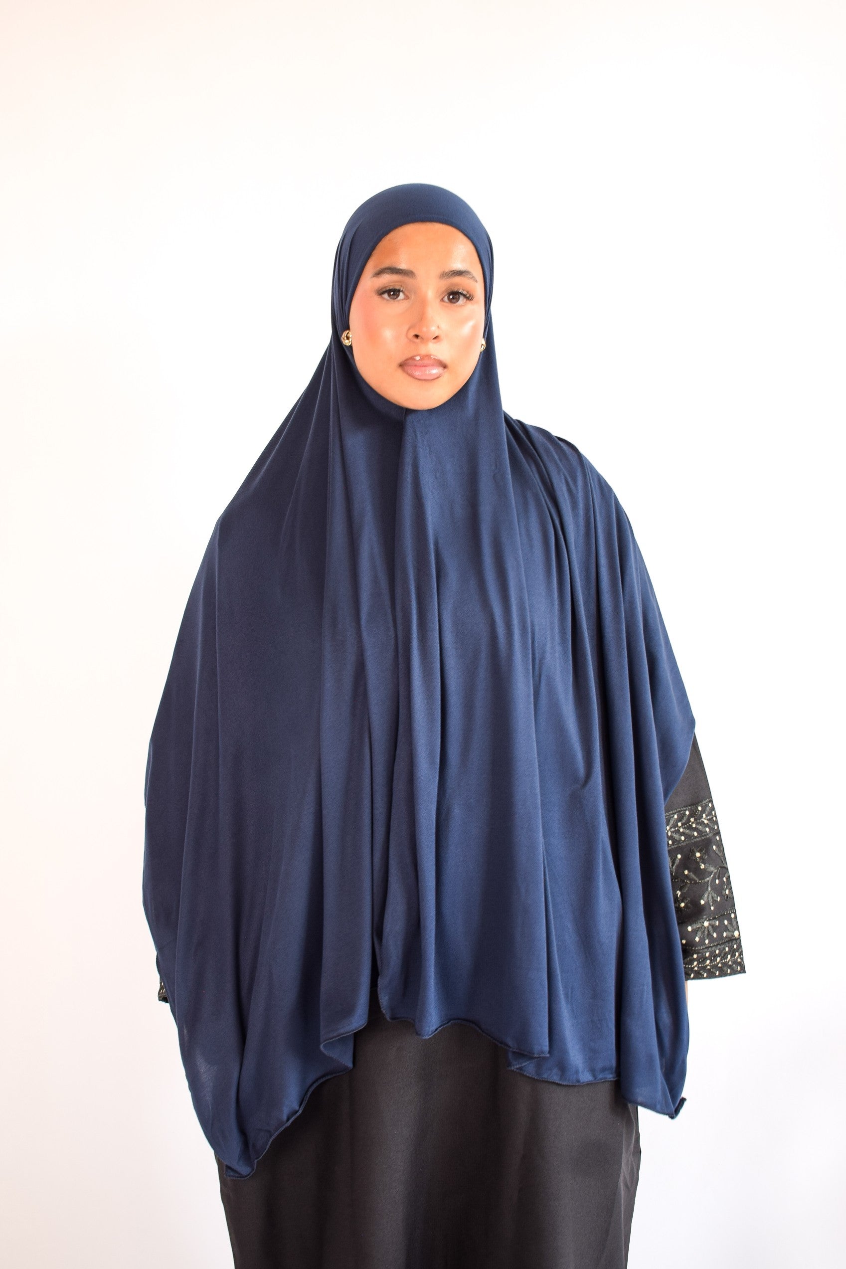Navy Jersey Hijab