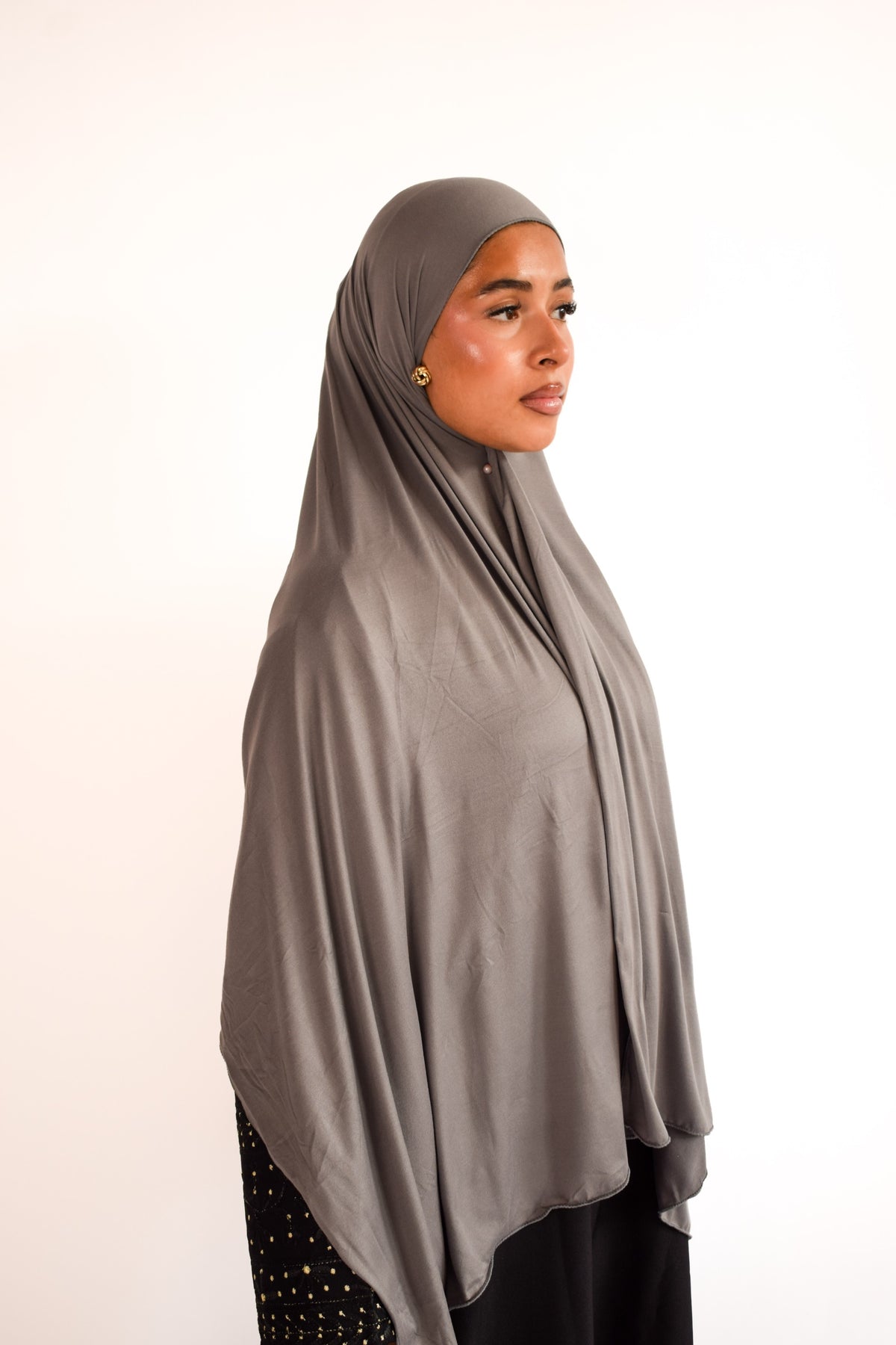 Flat Fit Cotton Jersey Hijab Soft & Stretchy