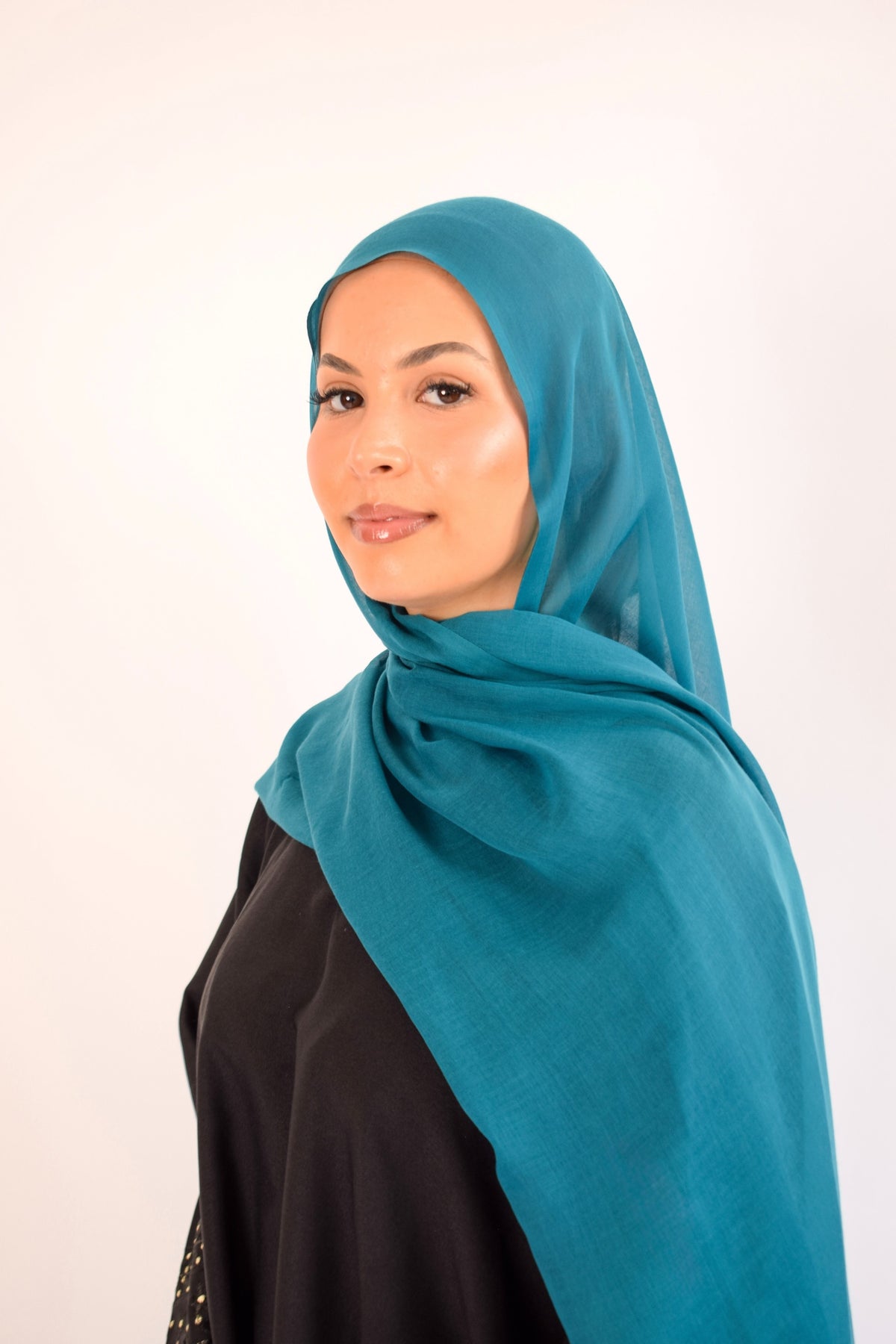 Teal Premium Soft Modal Hijab