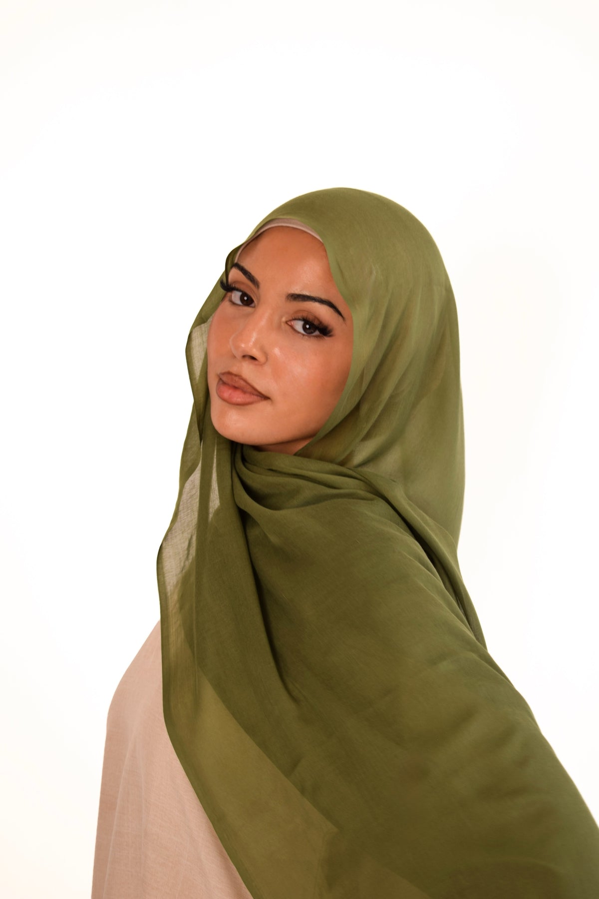 Olive Premium Soft Modal Hijab