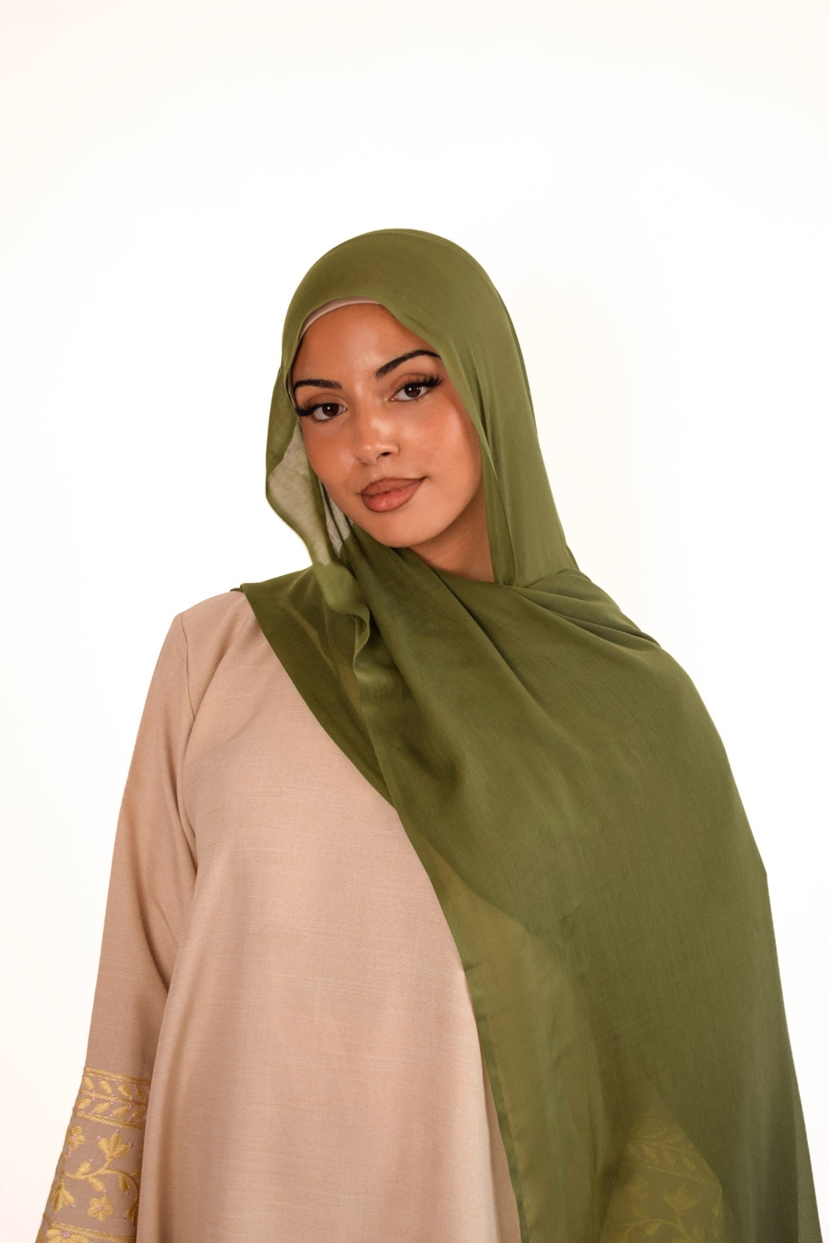 Olive Premium Soft Modal Hijab