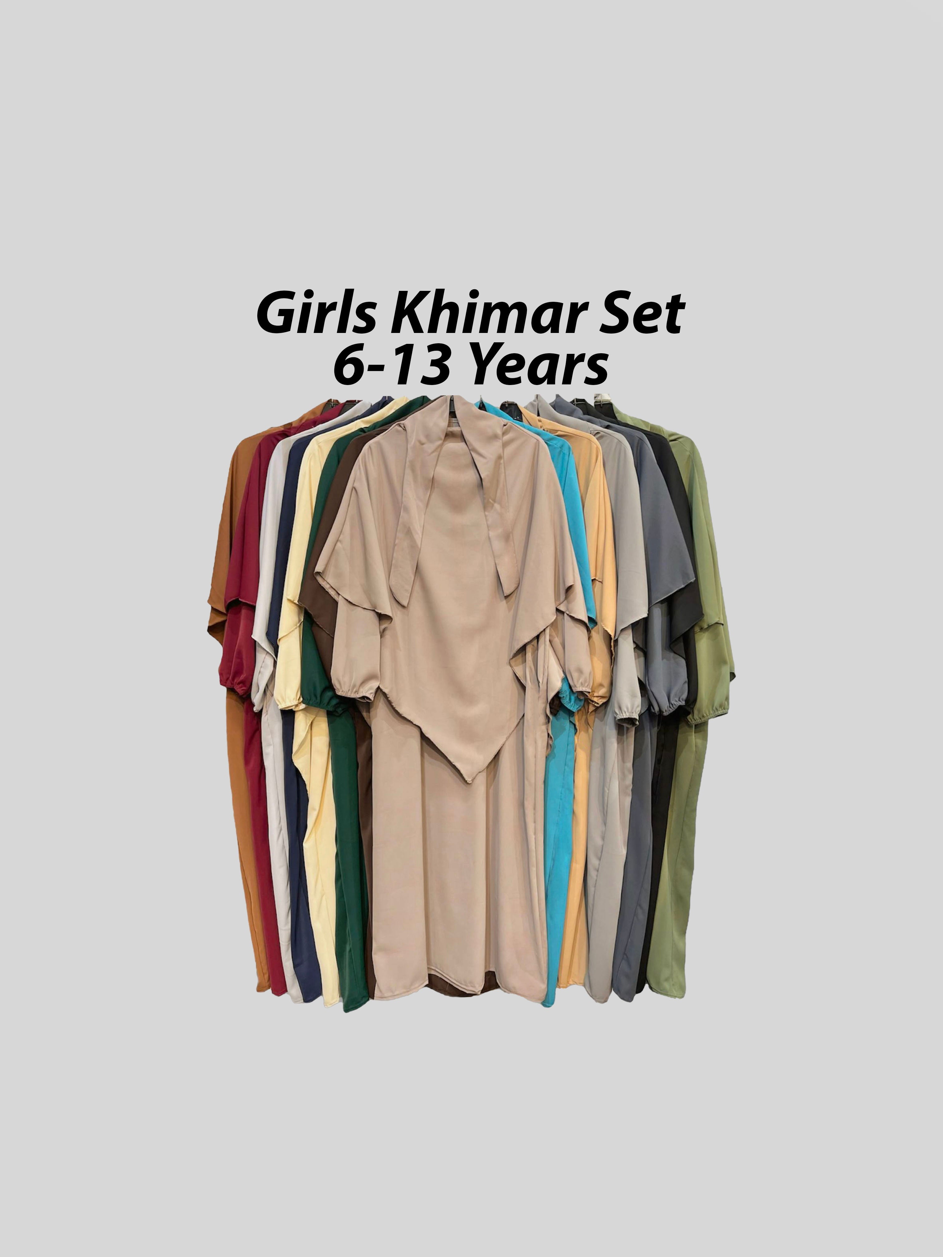 Girls Khimar set 6-13 years