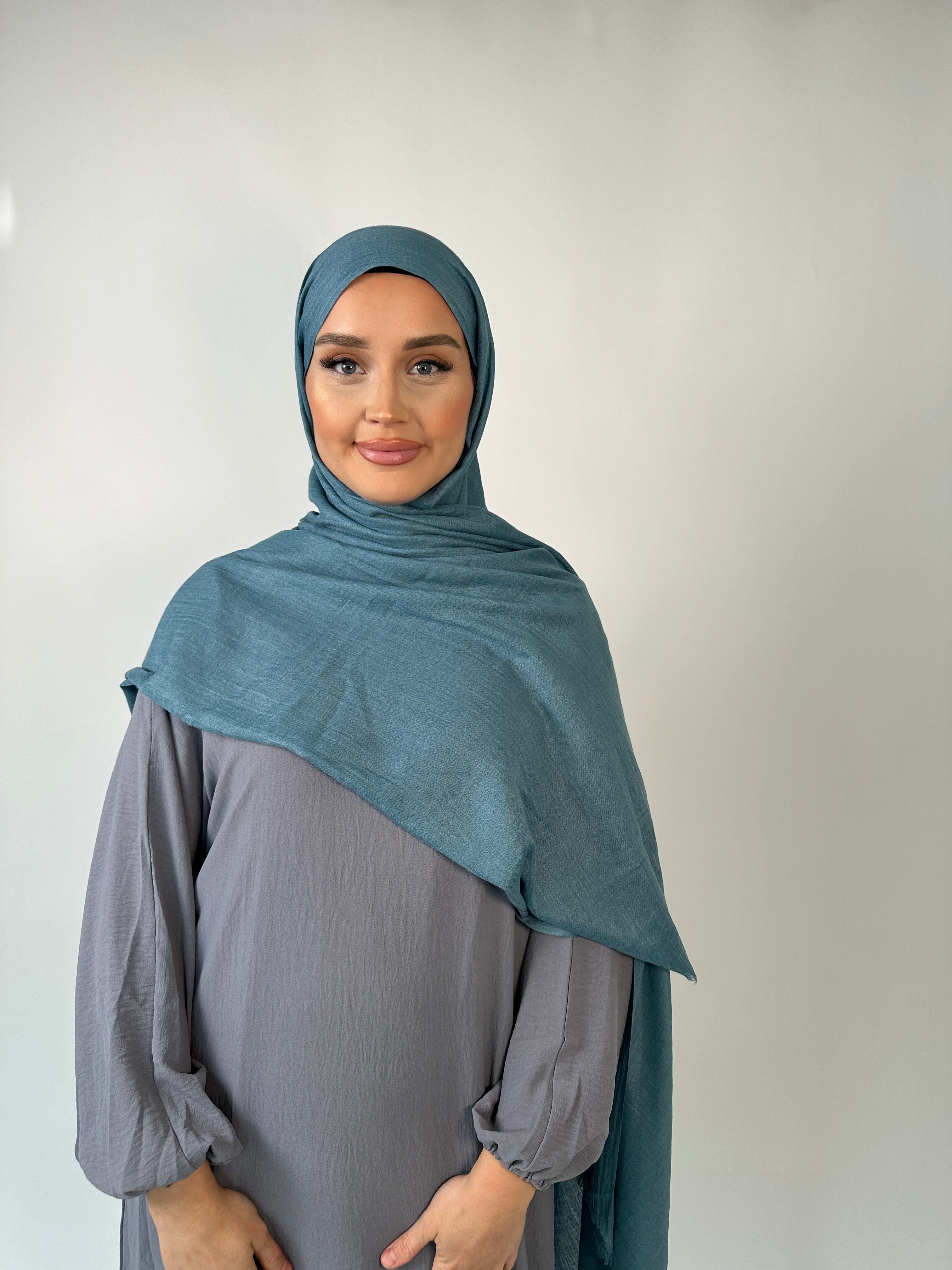 Teal Premium Soft Modal Hijab