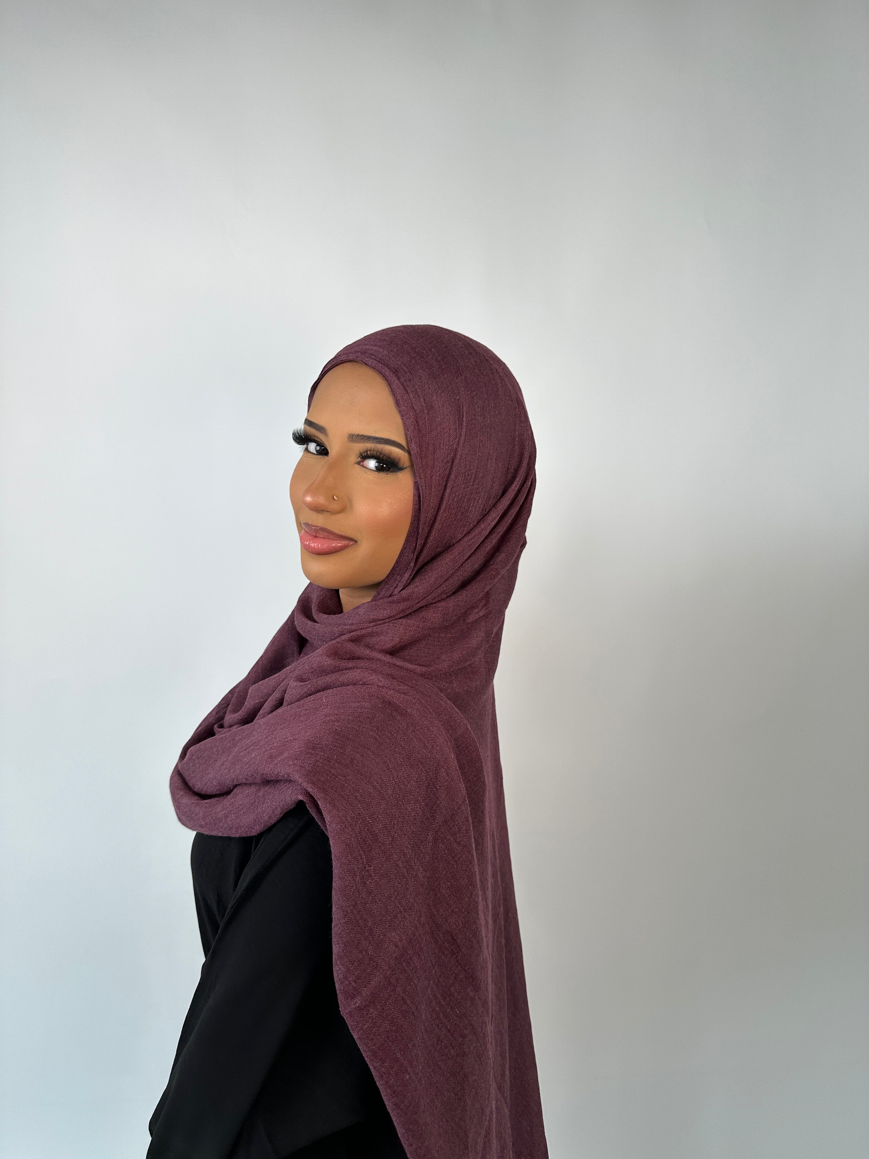 Dusty plum Premium Soft Modal Hijab