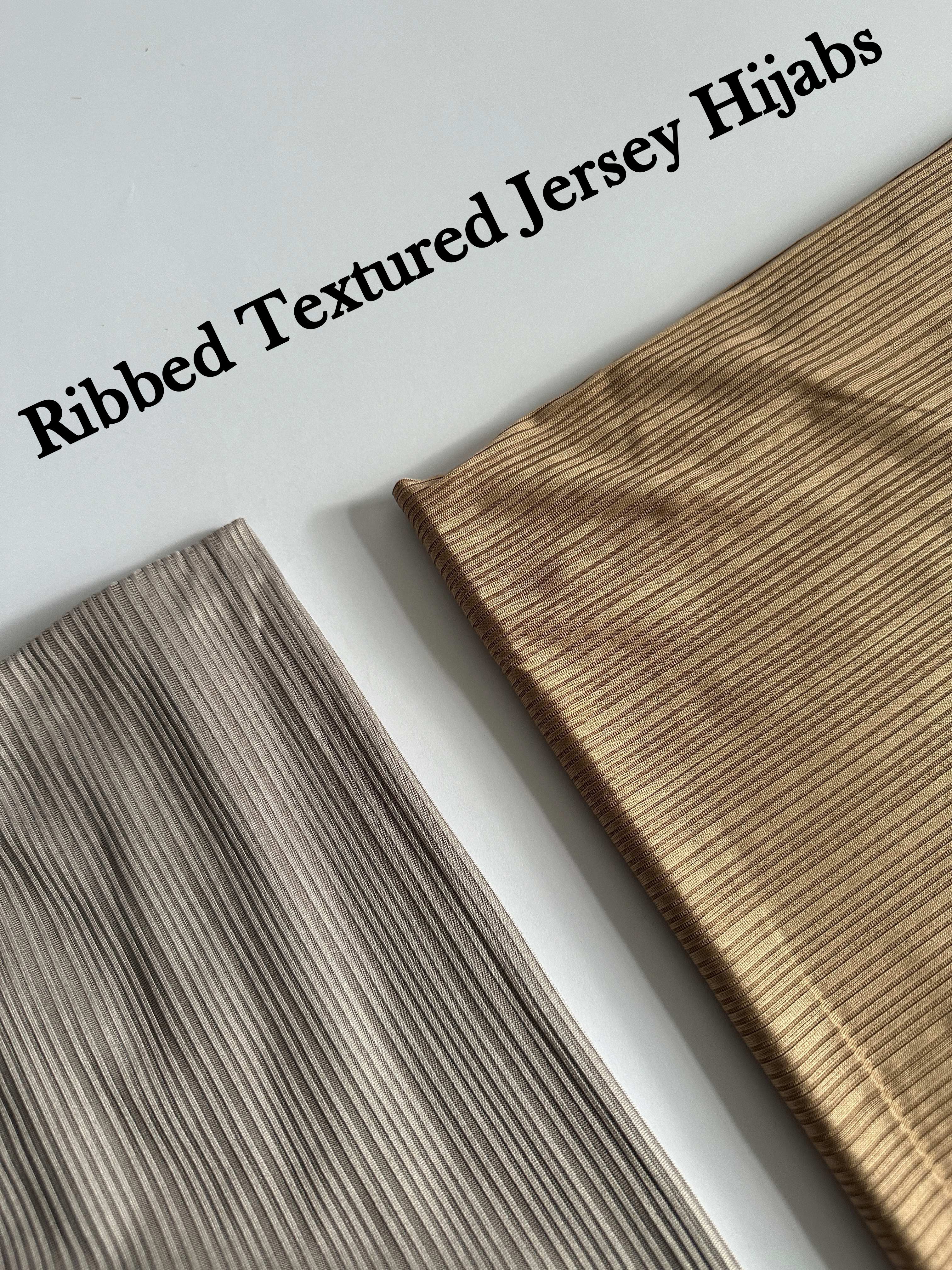 Ribbed Textured Jersey Hijab