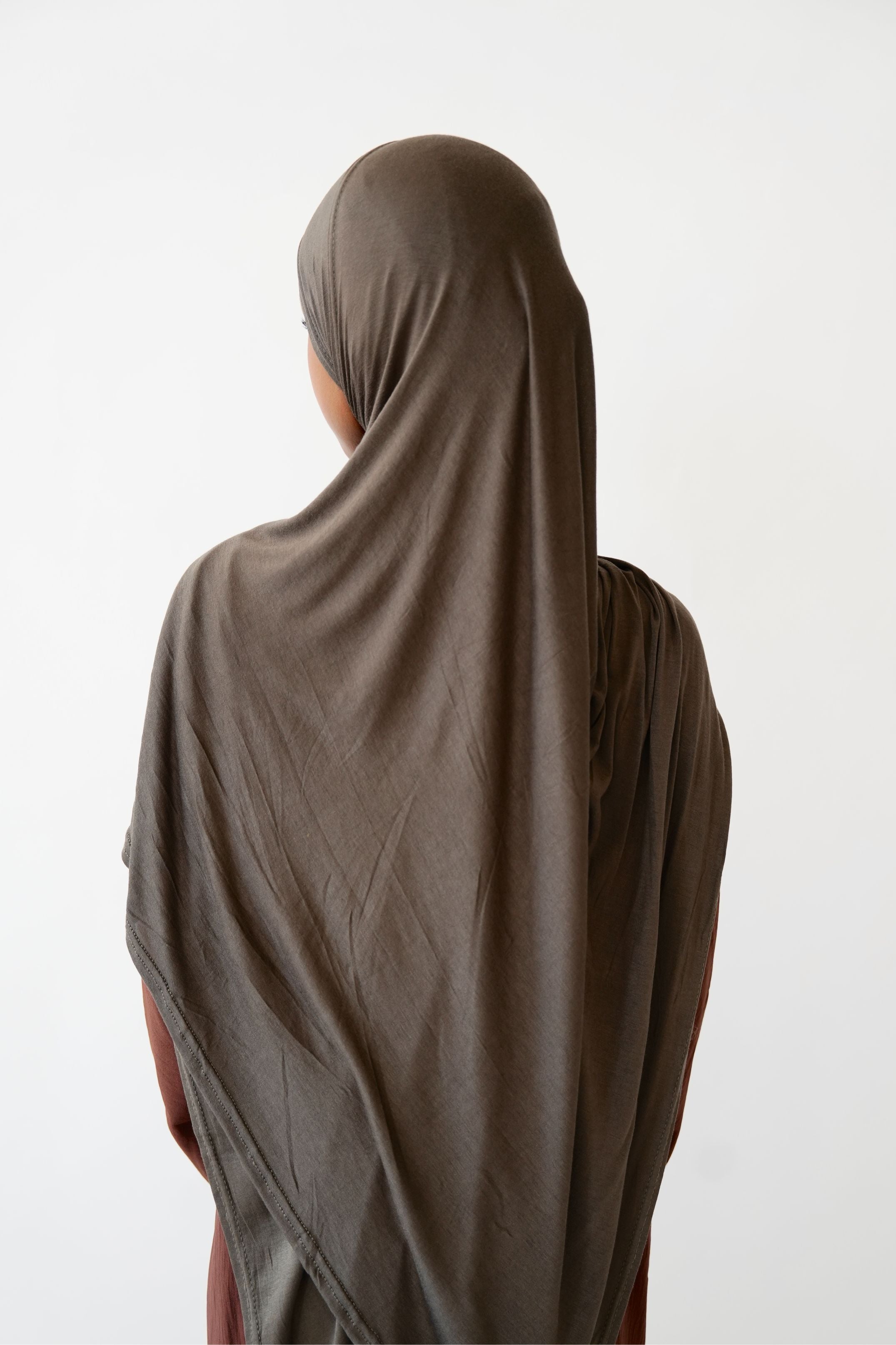 Emirati Premium Jersey Hijab Mocha