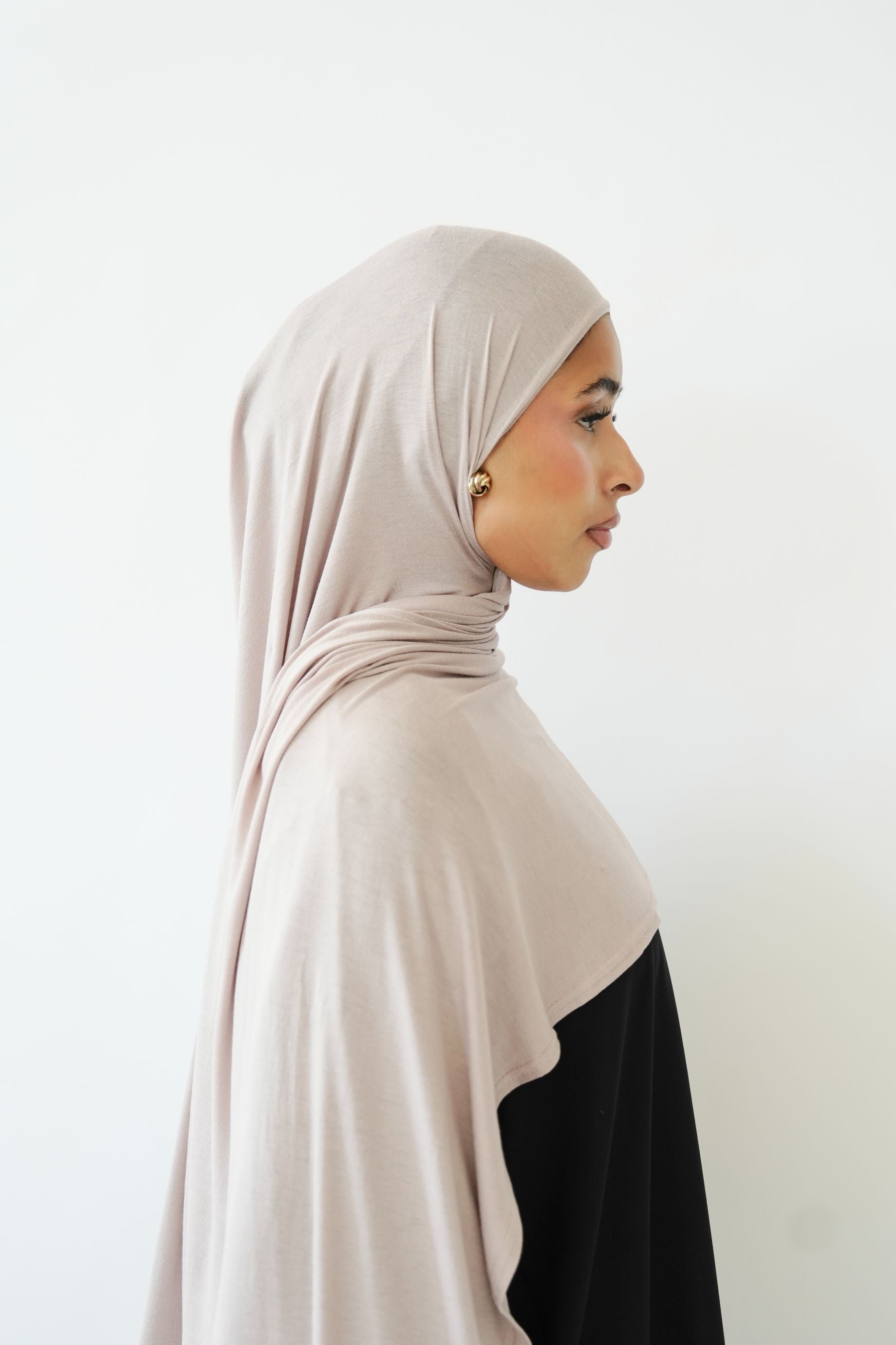 Emirati Premium Jersey Hijab Mink
