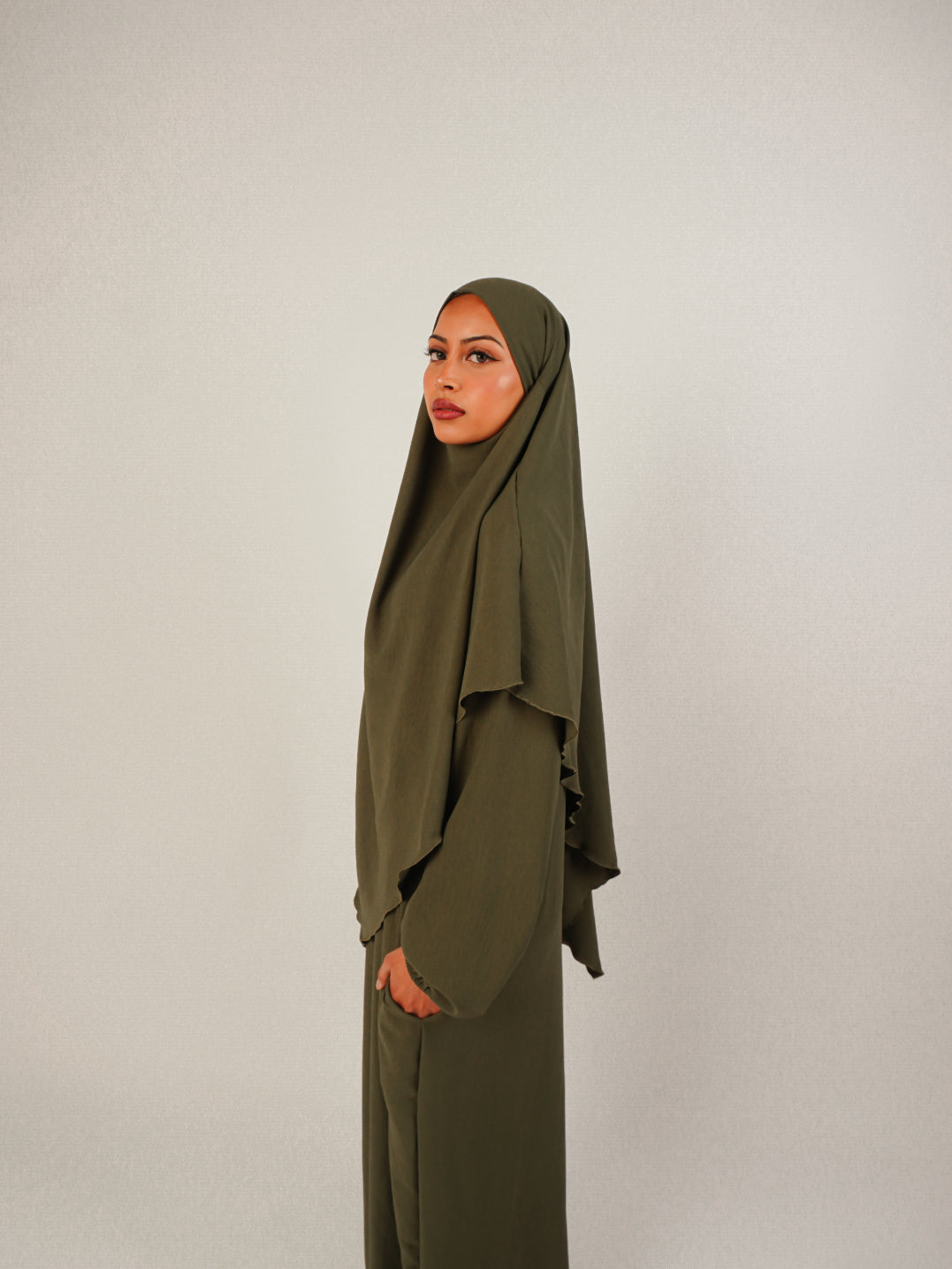 Khimar Set Khaki Green