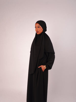 Black Khimar Set