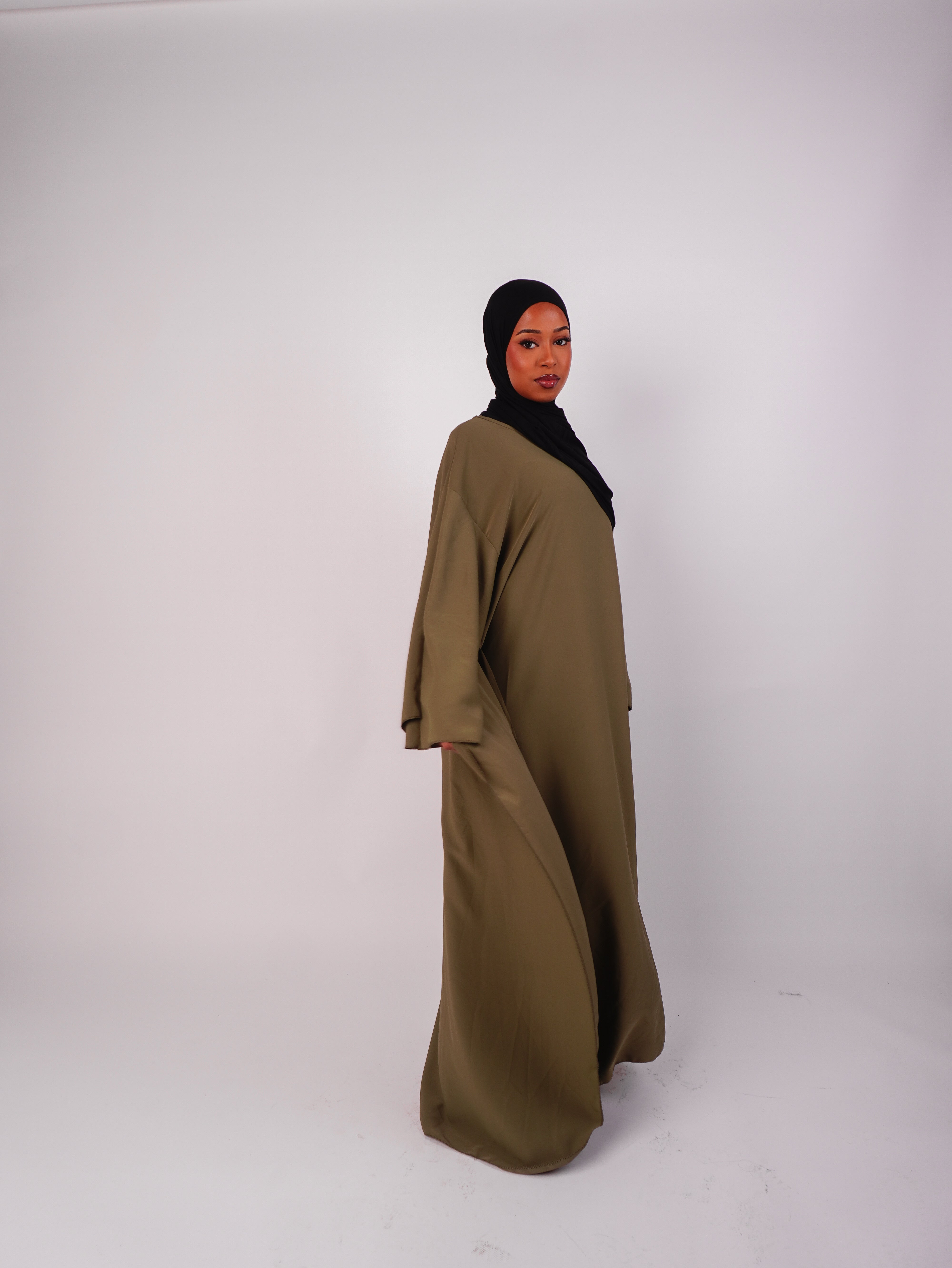 Butterfly Abaya Khaki