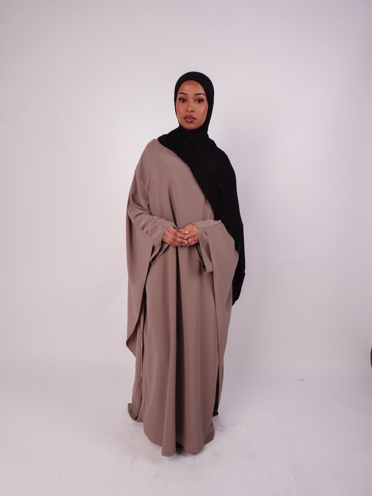 Butterfly Abaya Mocha