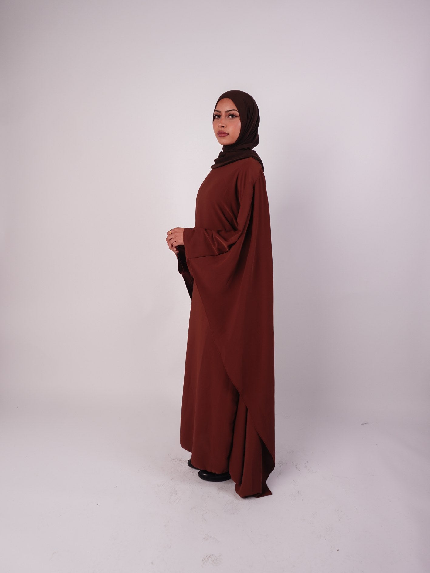 Butterfly Abaya Brown