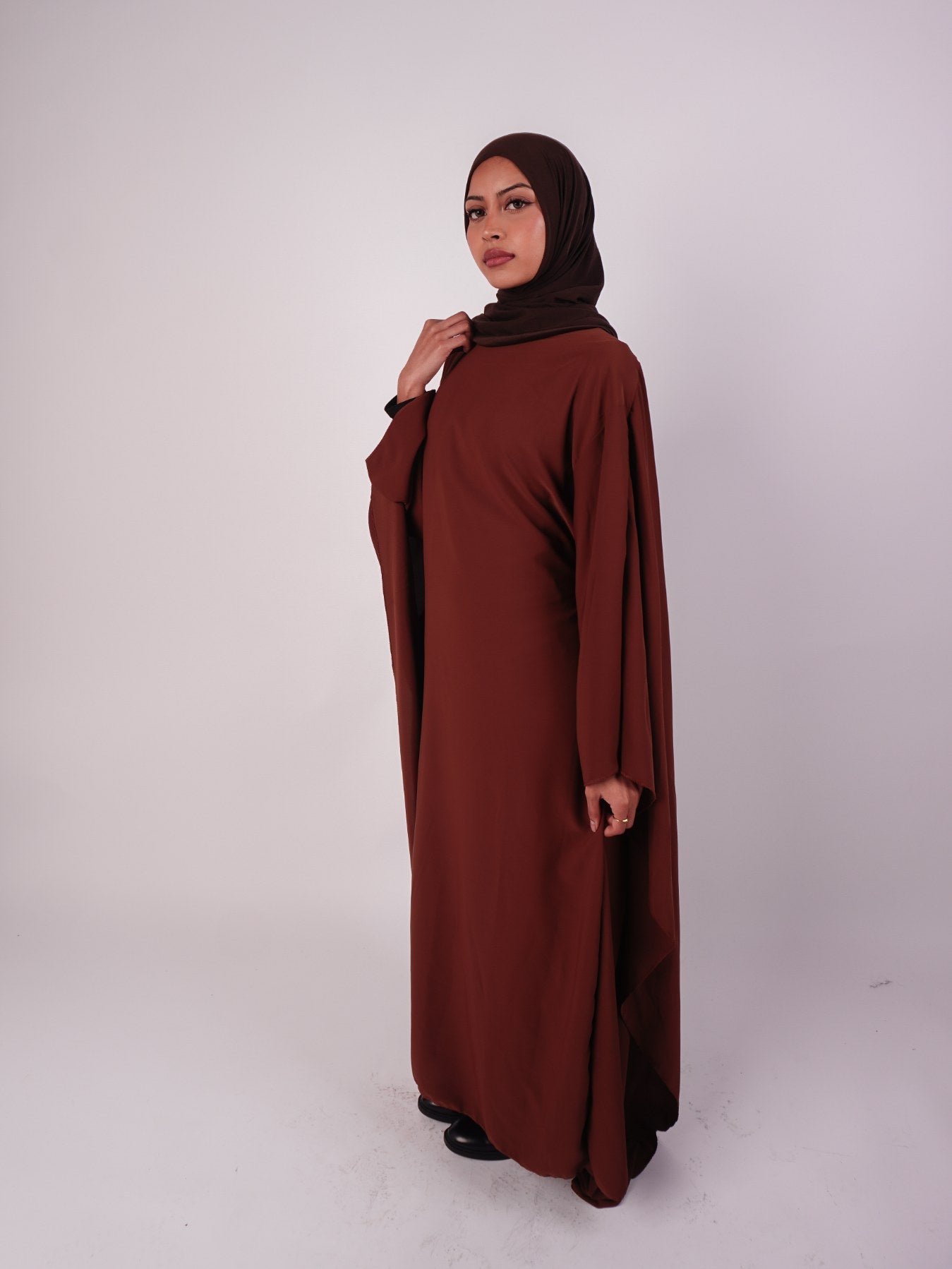 Butterfly Abaya Brown