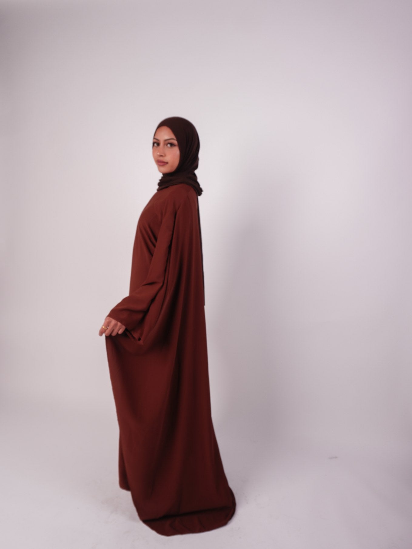 Butterfly Abaya Brown