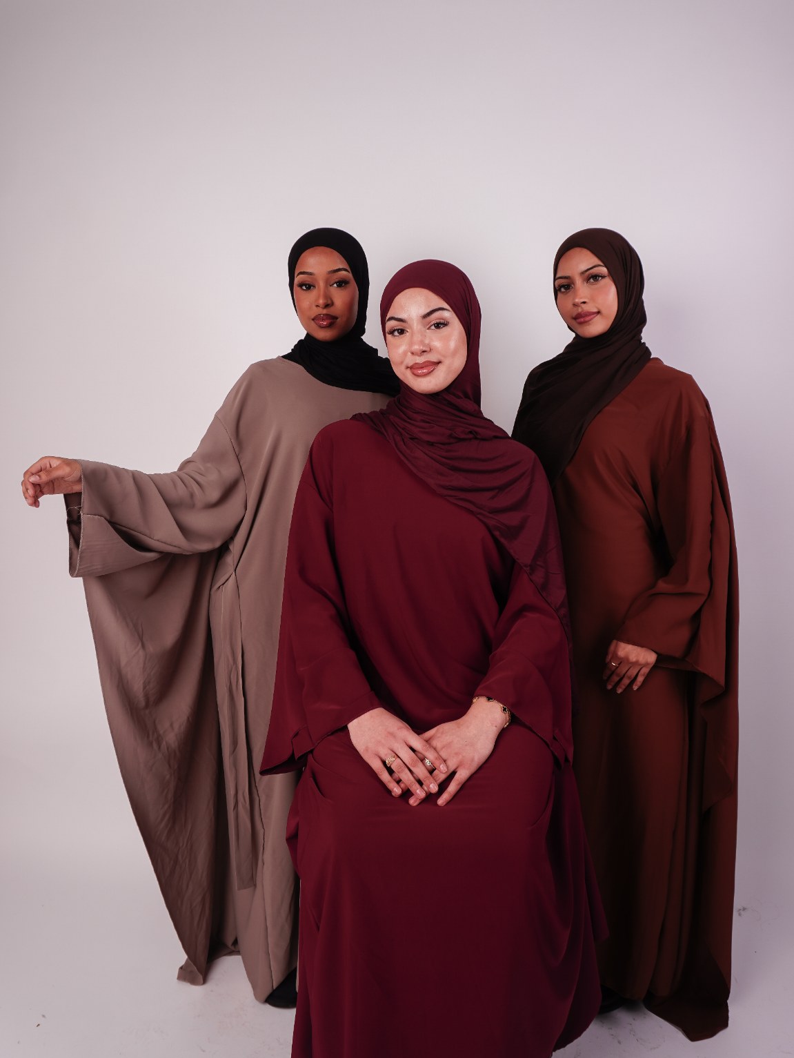 Butterfly Abaya Maroon