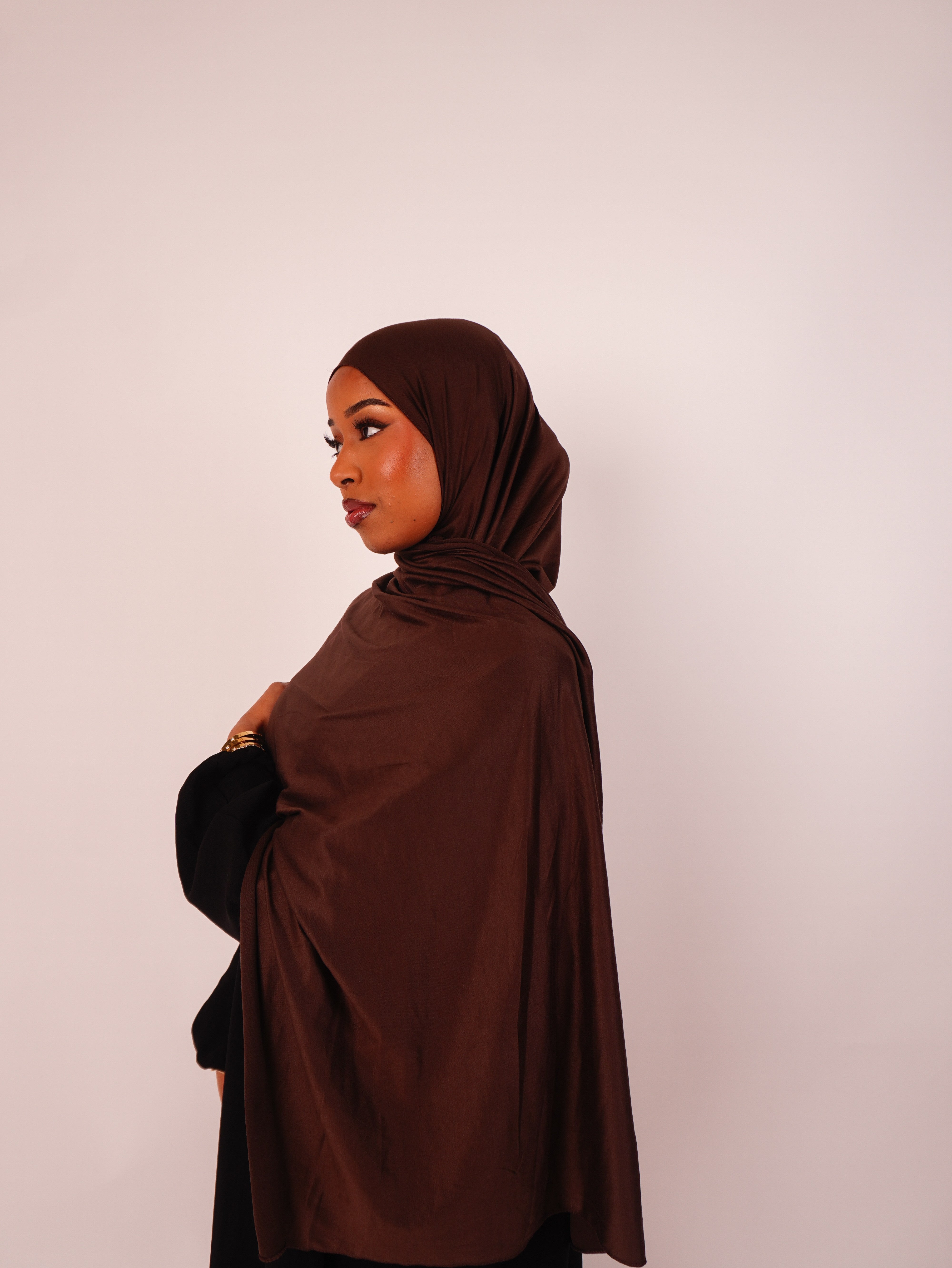 Chocolate Brown Jersey Hijab