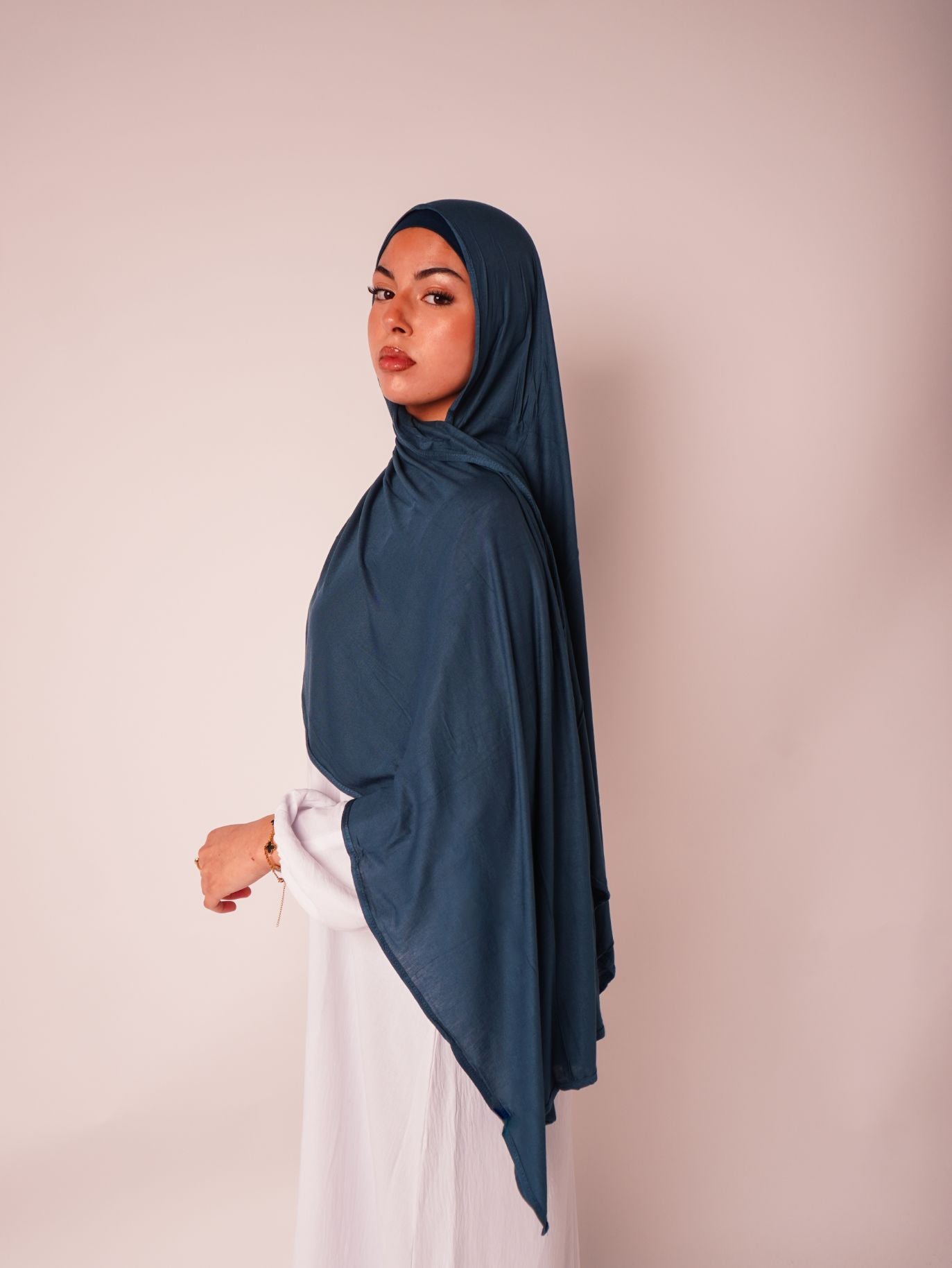 Emirati Premium Jersey Hijab Teal