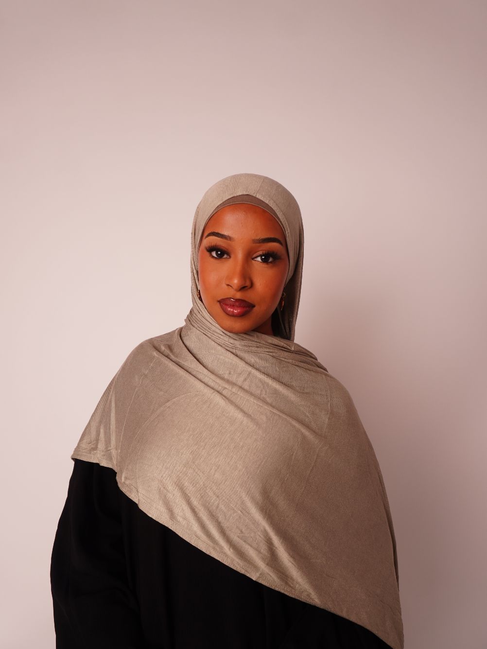 Emirati Premium Jersey Hijab Mocha