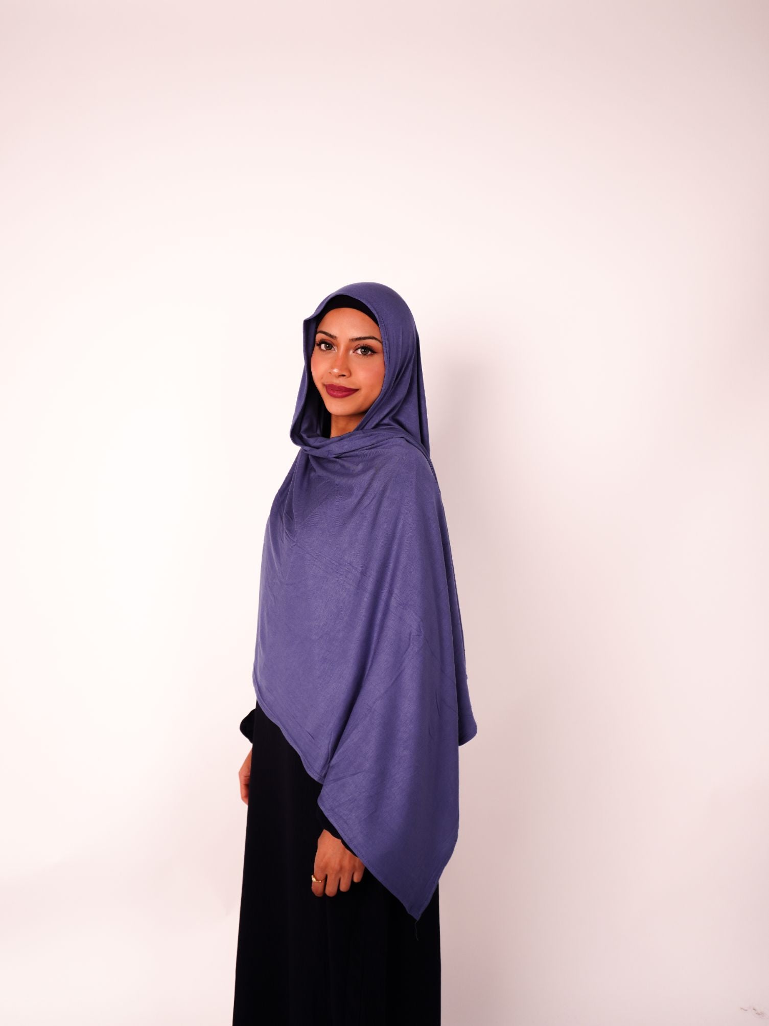 Emirati Premium Jersey Hijab Navy