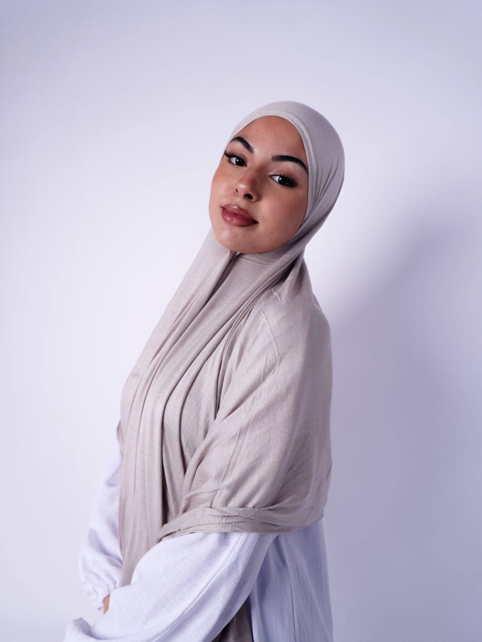 Emirati Premium Jersey Hijab Mink