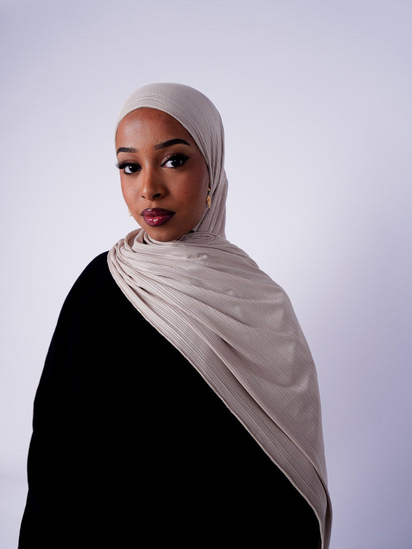 Ribbed Textured Jersey Hijab