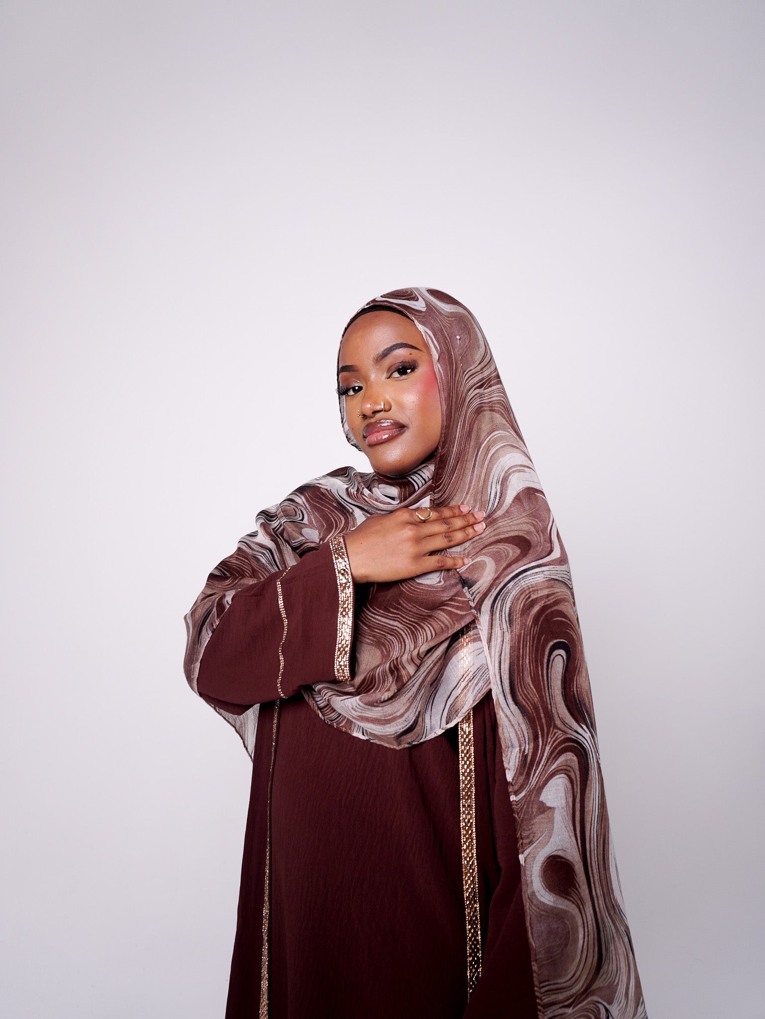 Venus Printed Planet Modal Hijab