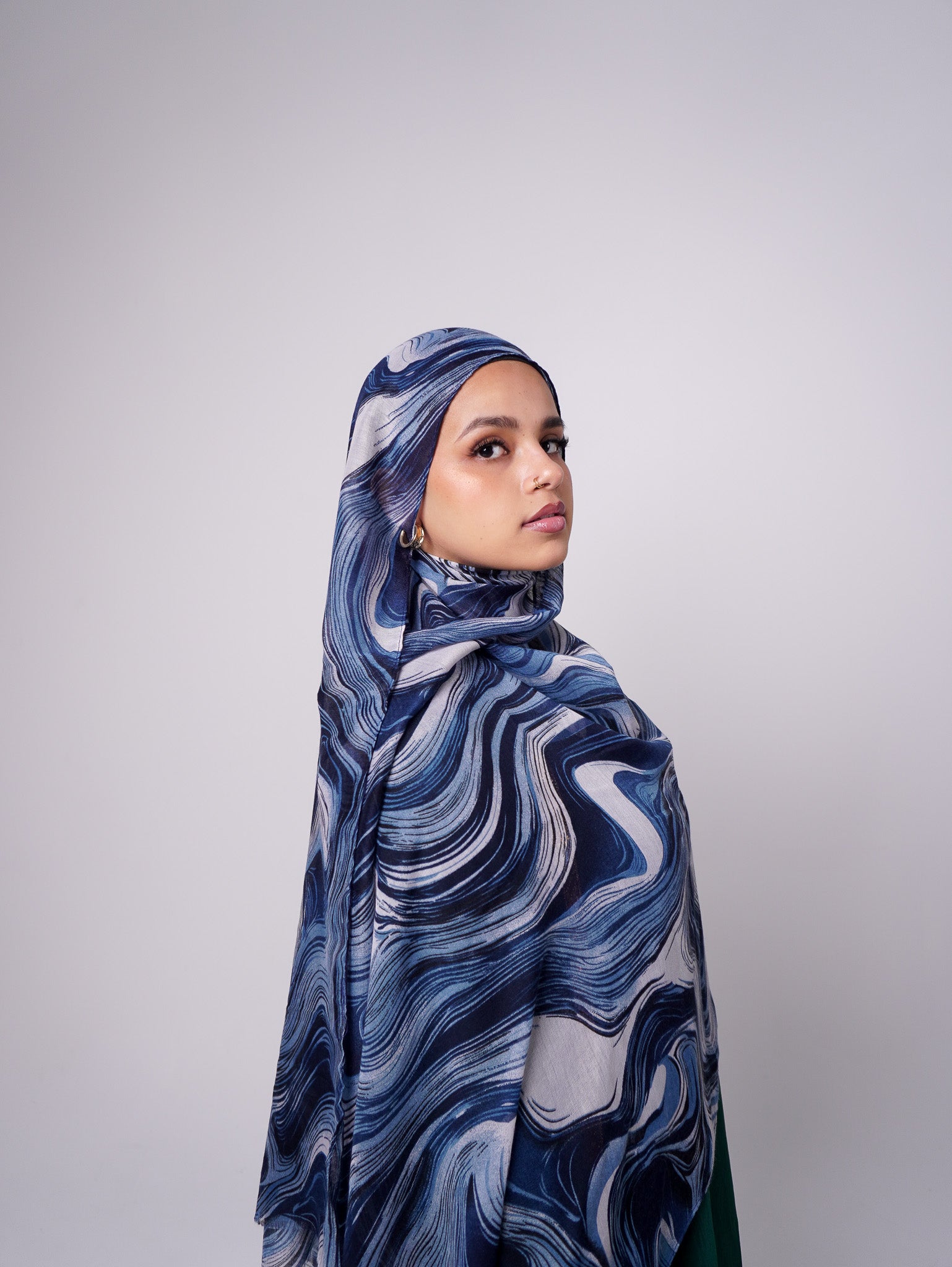 Neptune Printed Planet Modal Hijab